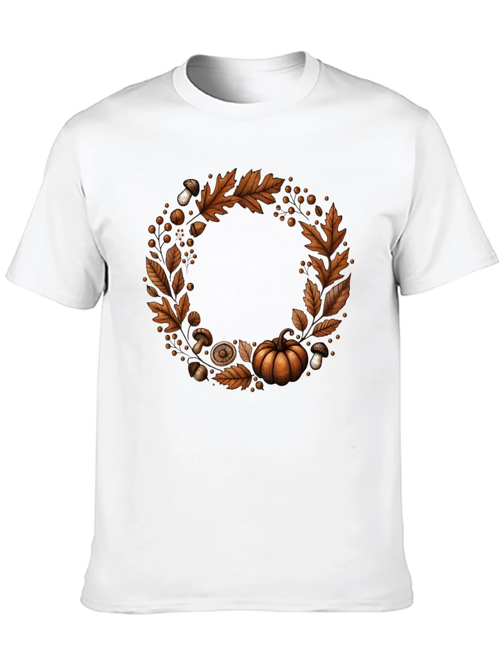 Autumn Wreath Graphic Tee - Festive Fall Apparel product image 9