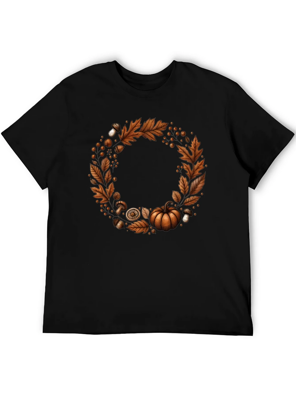 Autumn Wreath Graphic Tee - Festive Fall Apparel product image 5