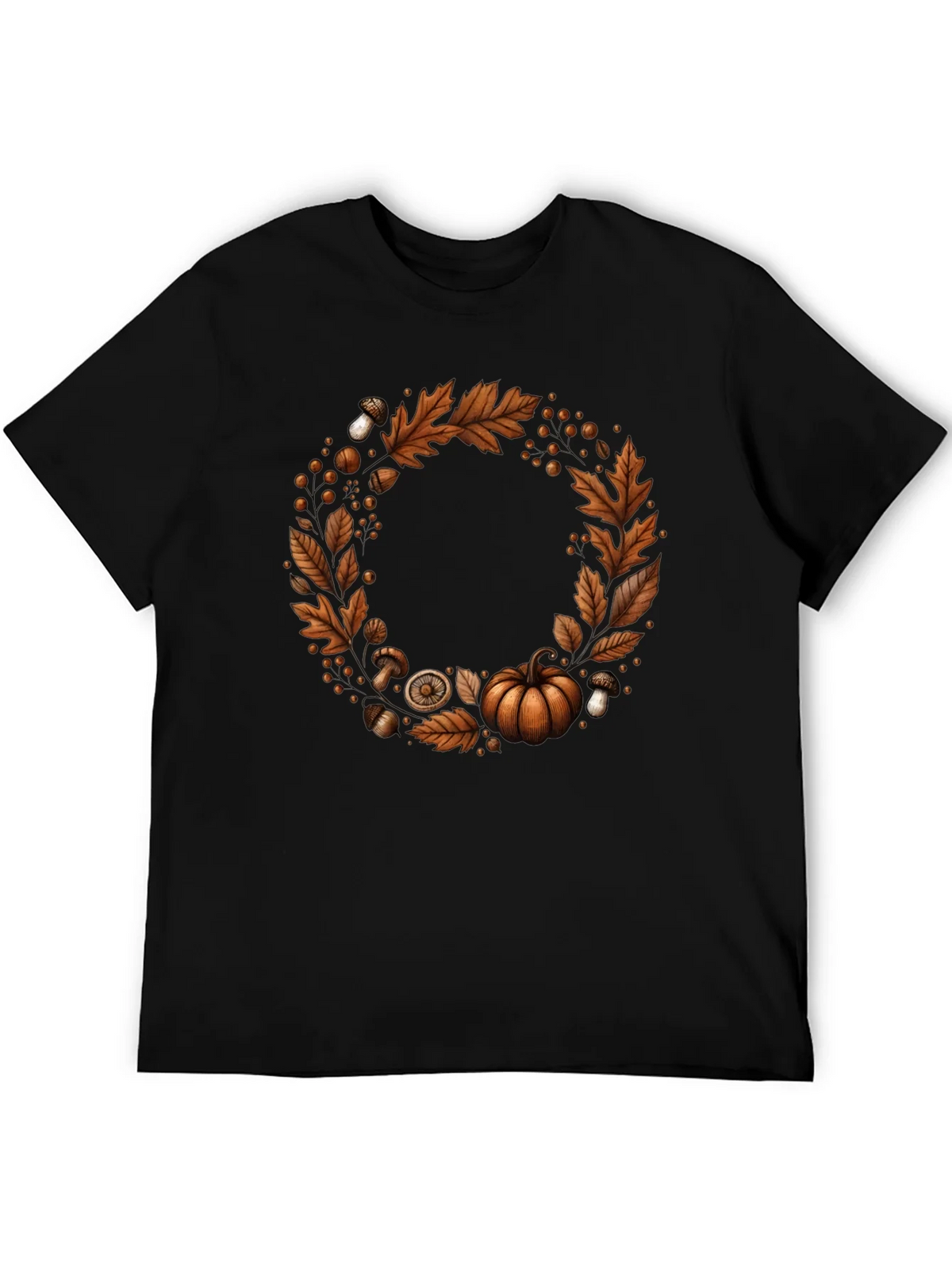 Autumn Wreath Graphic Tee - Festive Fall Apparel product image 5