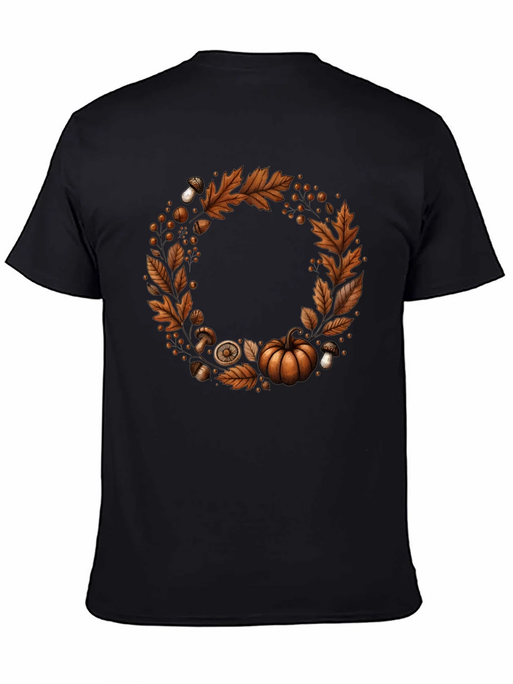 Autumn Wreath Graphic Tee - Festive Fall Apparel product image 4