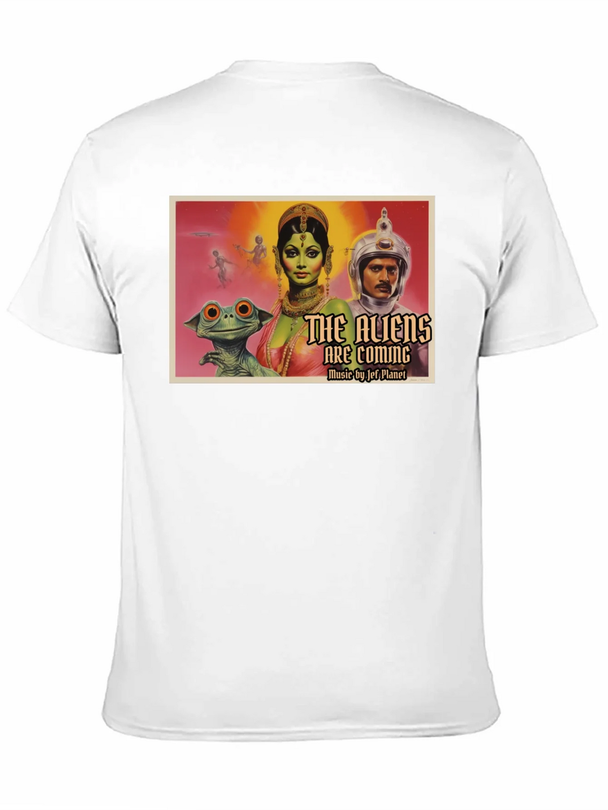 Retro Sci-Fi Alien Invasion Graphic T-Shirt product image 10