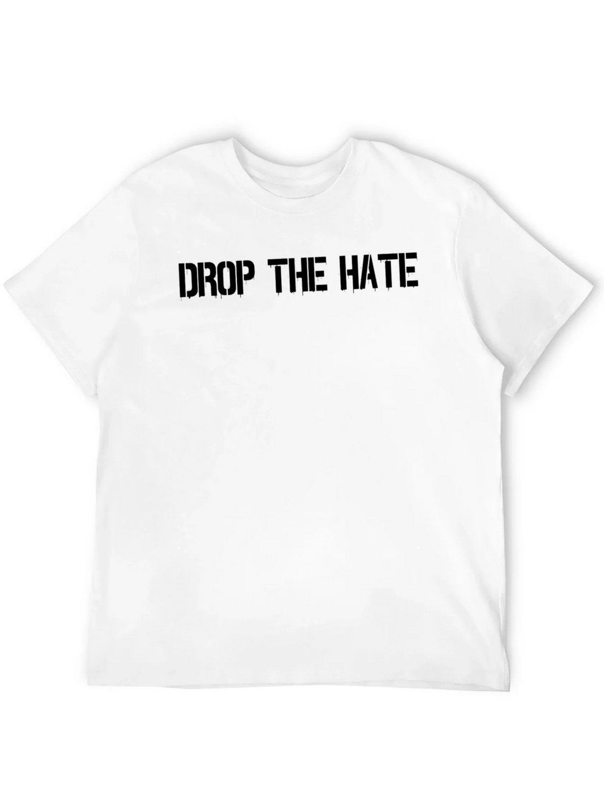 Drop the Hate Black Graphic Tee - Stylish Message Shirt product image 11