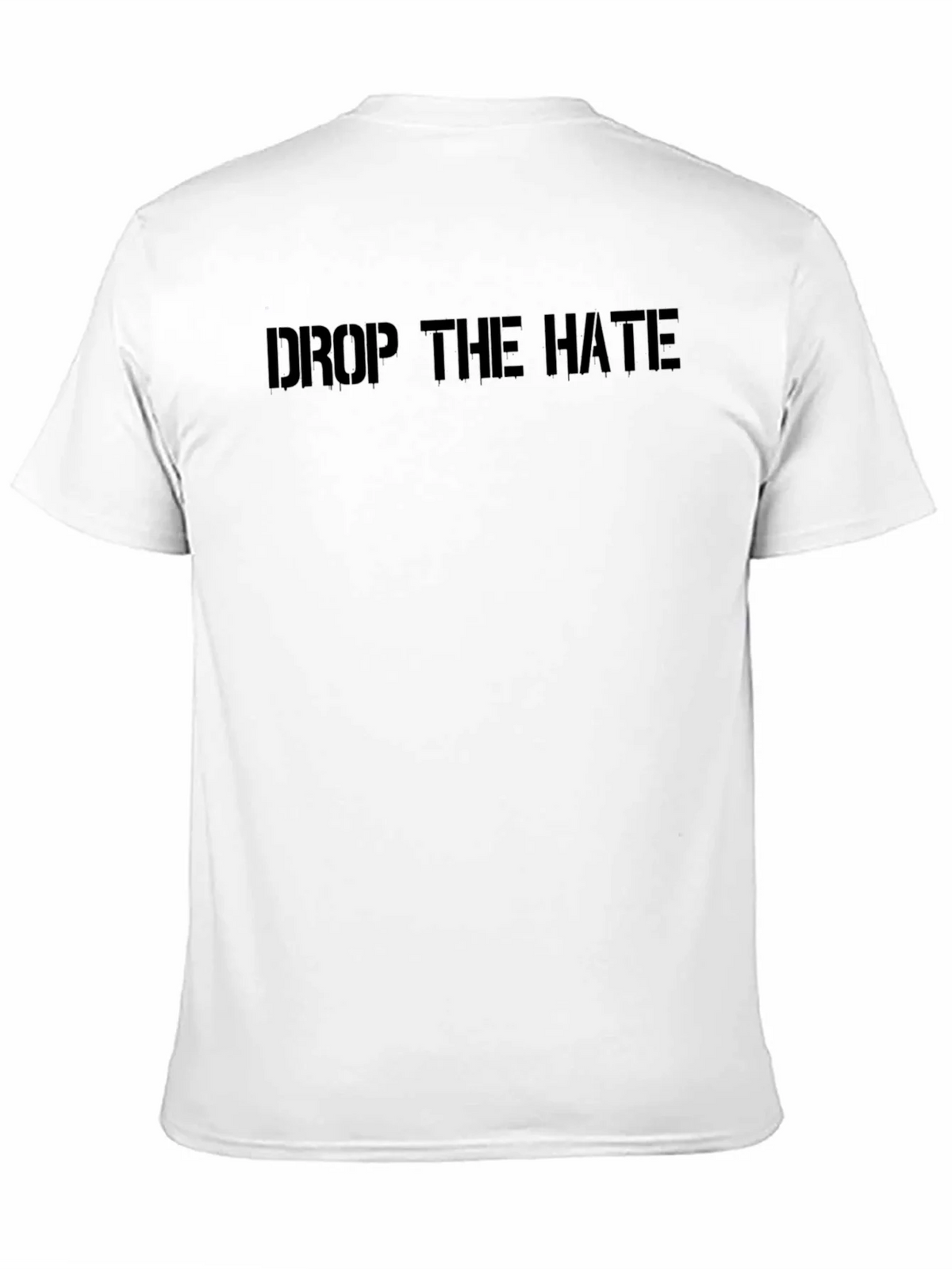 Drop the Hate Black Graphic Tee - Stylish Message Shirt product image 10