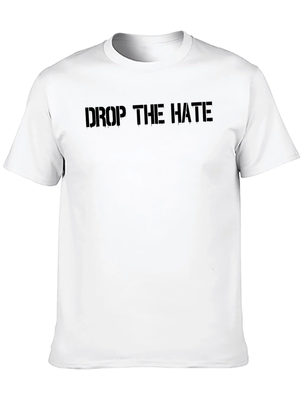 Drop the Hate Black Graphic Tee - Stylish Message Shirt product image 9