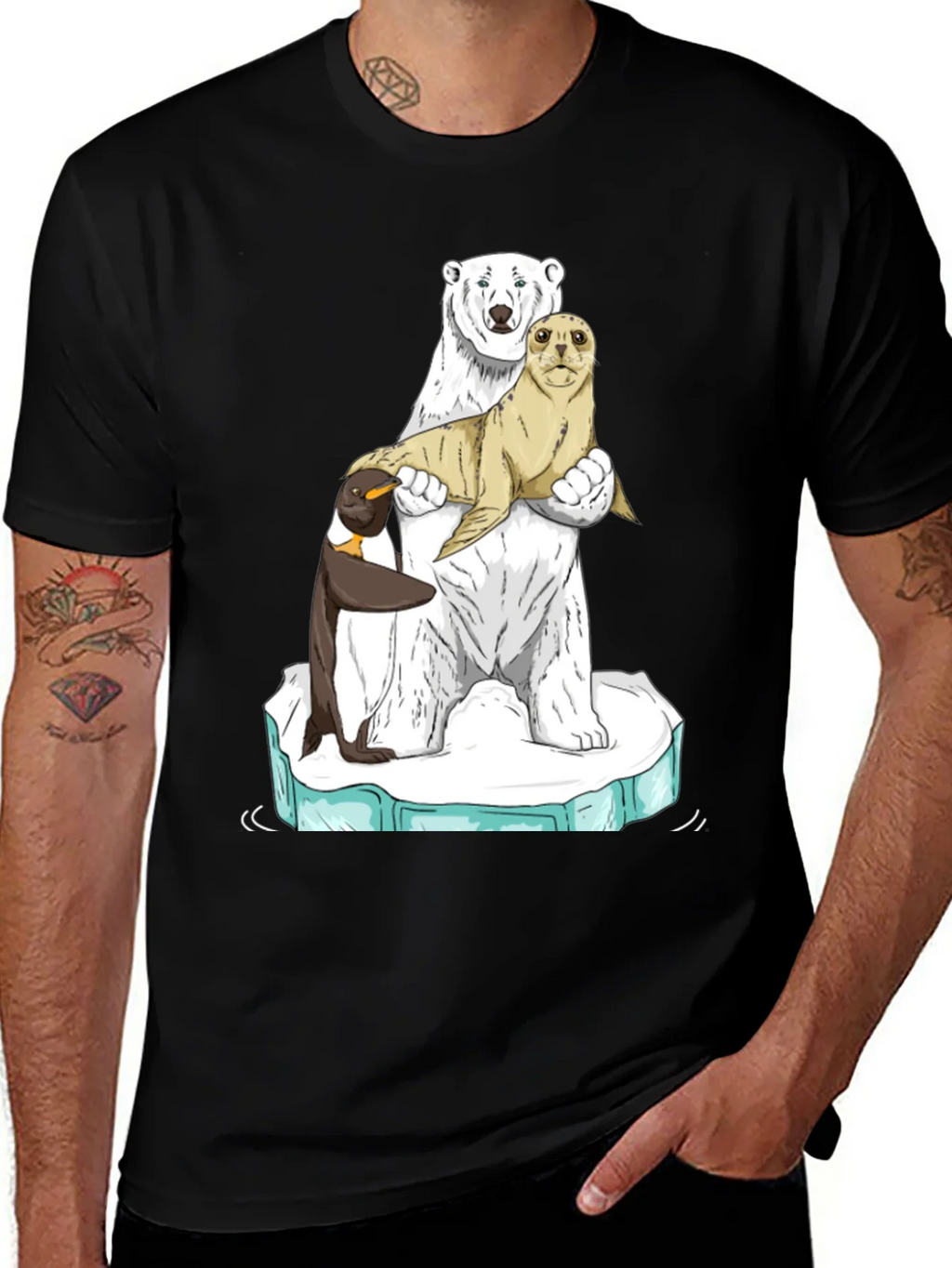 Polar Bear Seal Penguin T-Shirt product image 1
