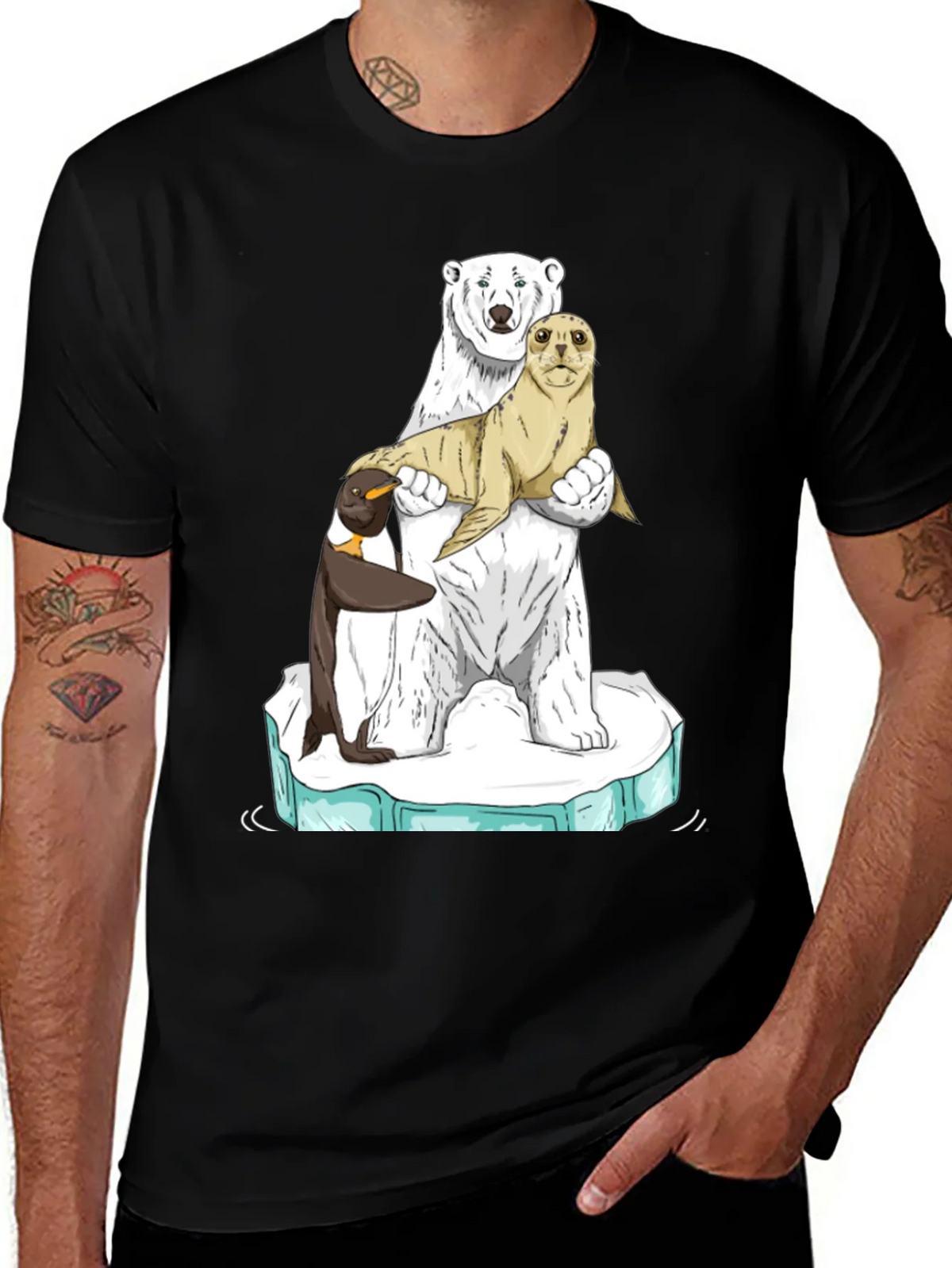 Polar Bear Seal Penguin T-Shirt product image 1