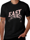 Easy Tiger Graphic Print Black T-Shirt product image 1