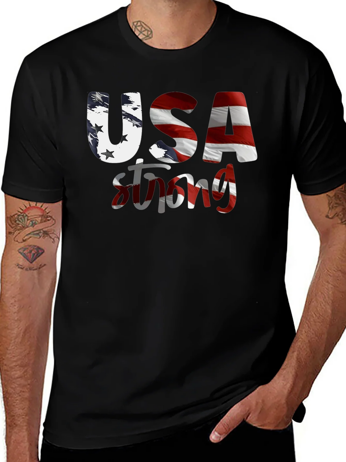 USA Strong Graphic T-Shirt product image 1