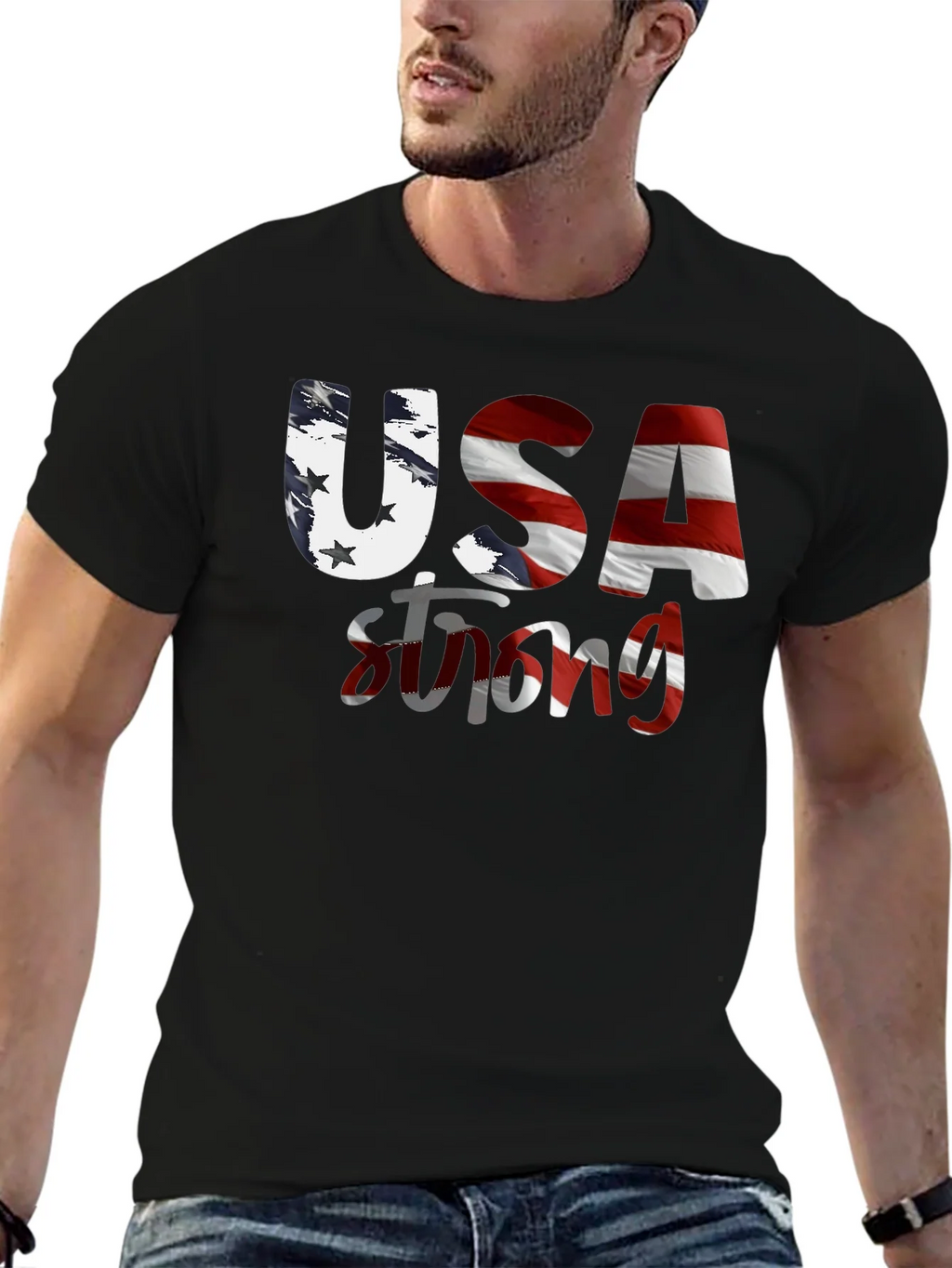 USA Strong Graphic T-Shirt product image 6