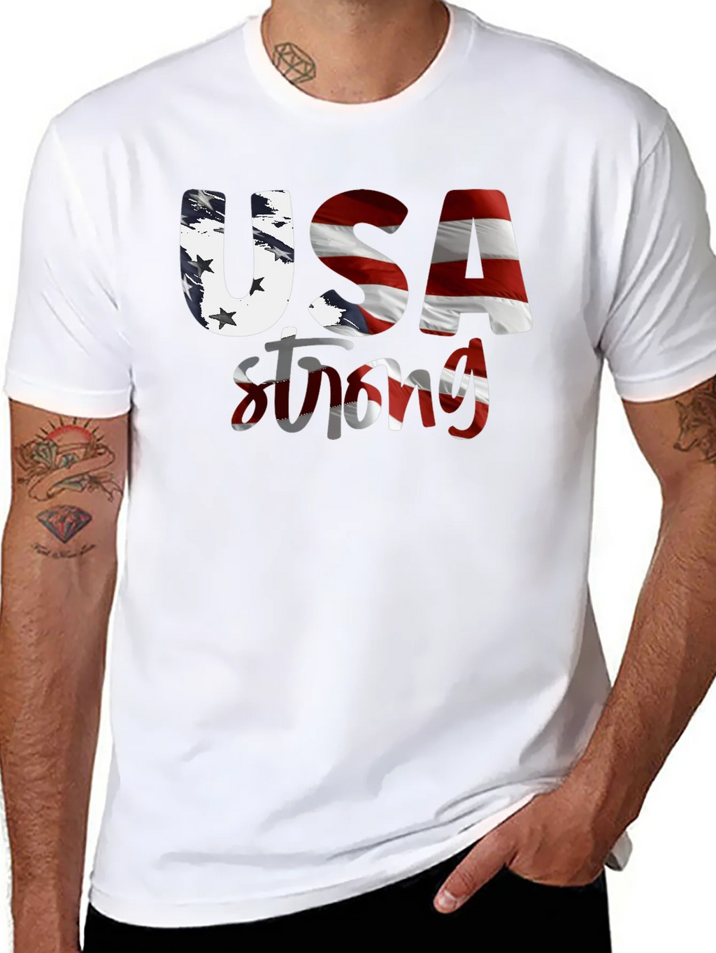 USA Strong Graphic T-Shirt product image 7