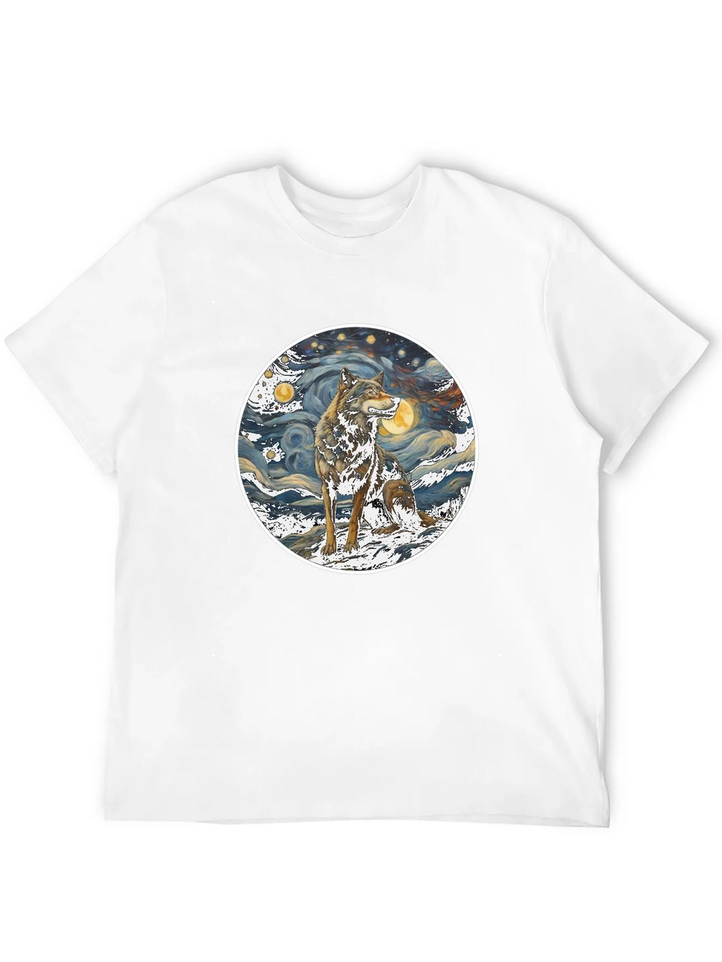 Wolf Starry Night Graphic Tee product image 11
