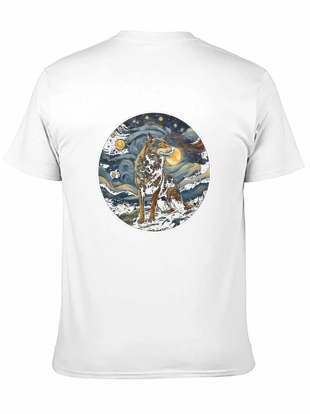 Wolf Starry Night Graphic Tee product image 10