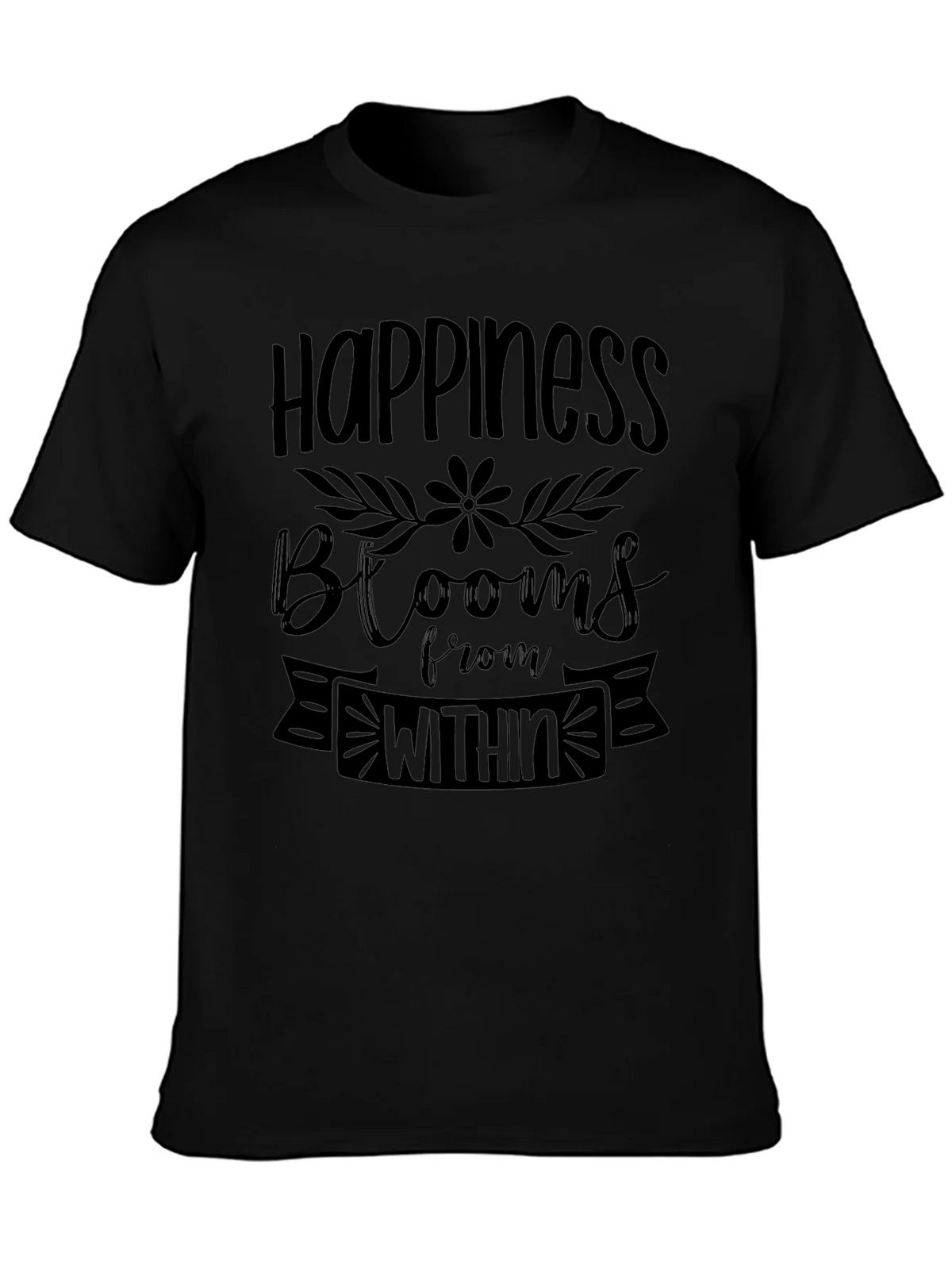 Happiness Blooms T-Shirt - Inspirational Graphic Tee product image 2