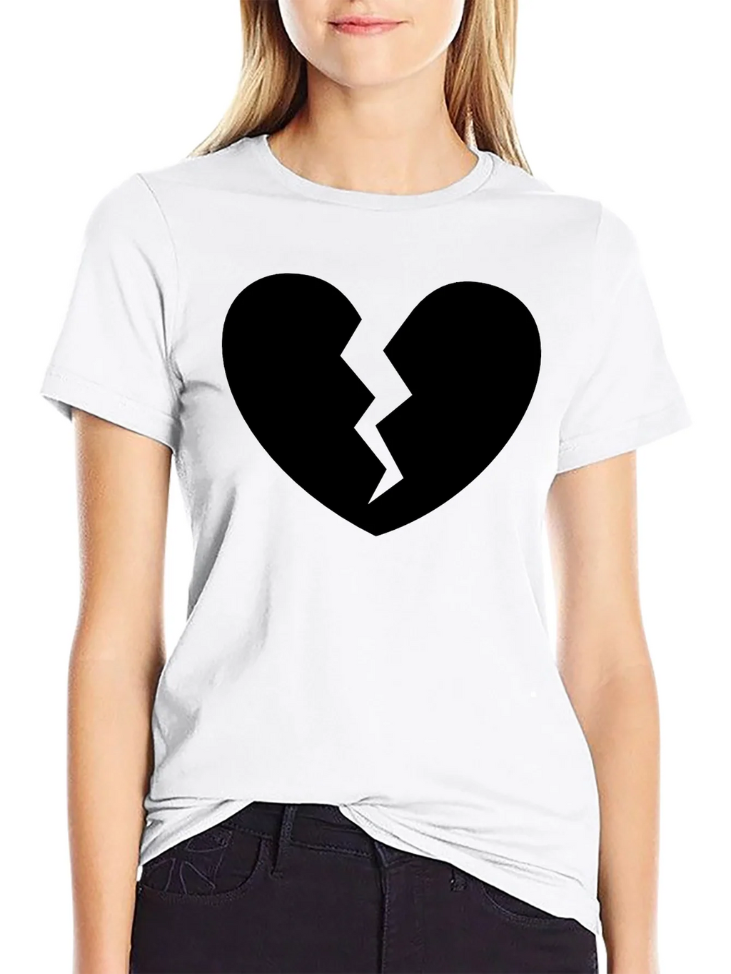 Broken Heart Graphic T-Shirt - Black product image 8