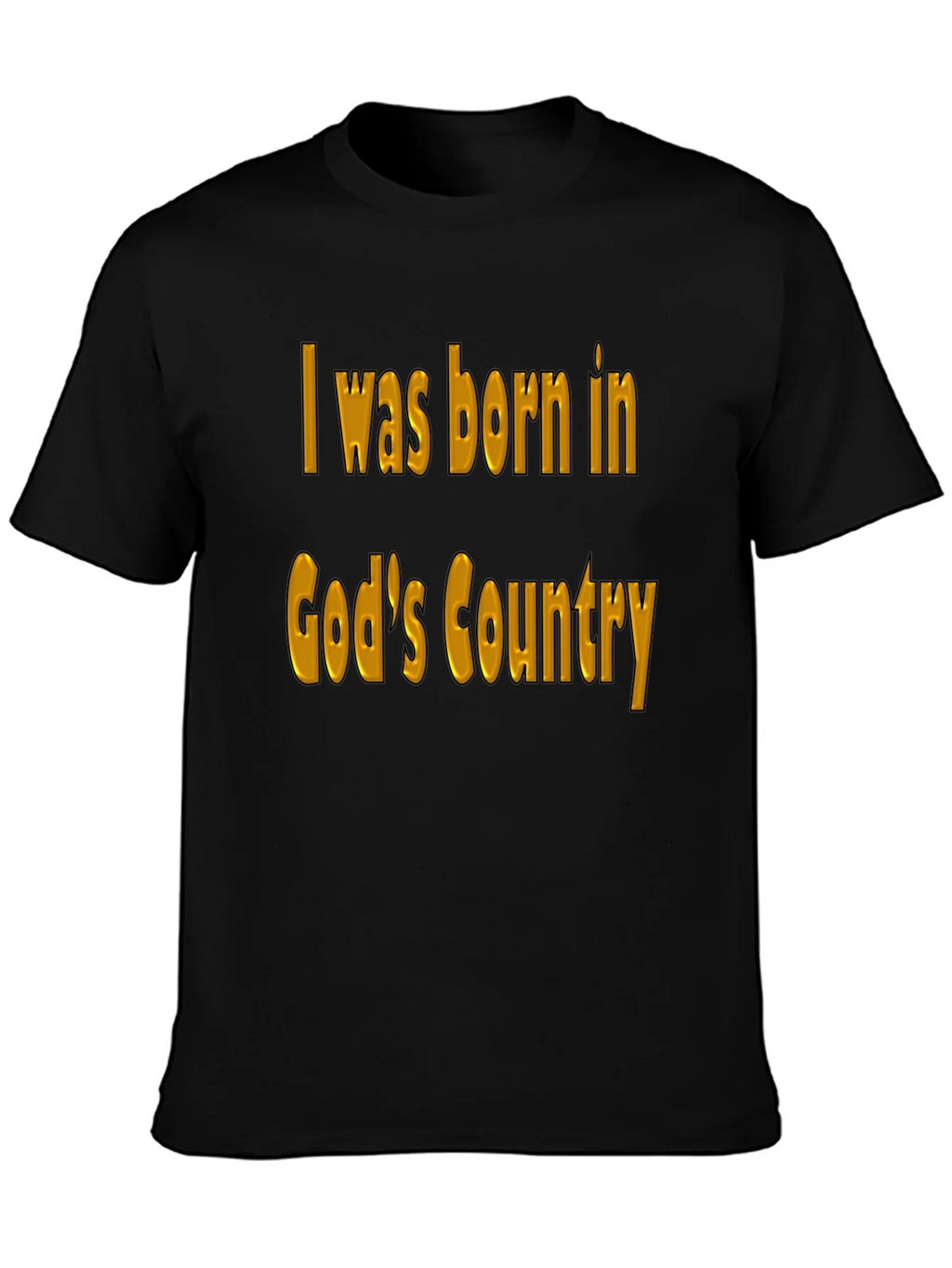 Gods Country Black T-Shirt product image 3