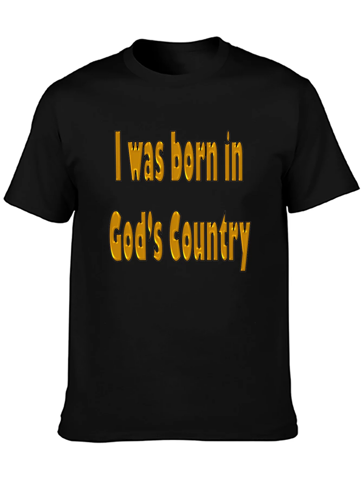 Gods Country Black T-Shirt product image 3