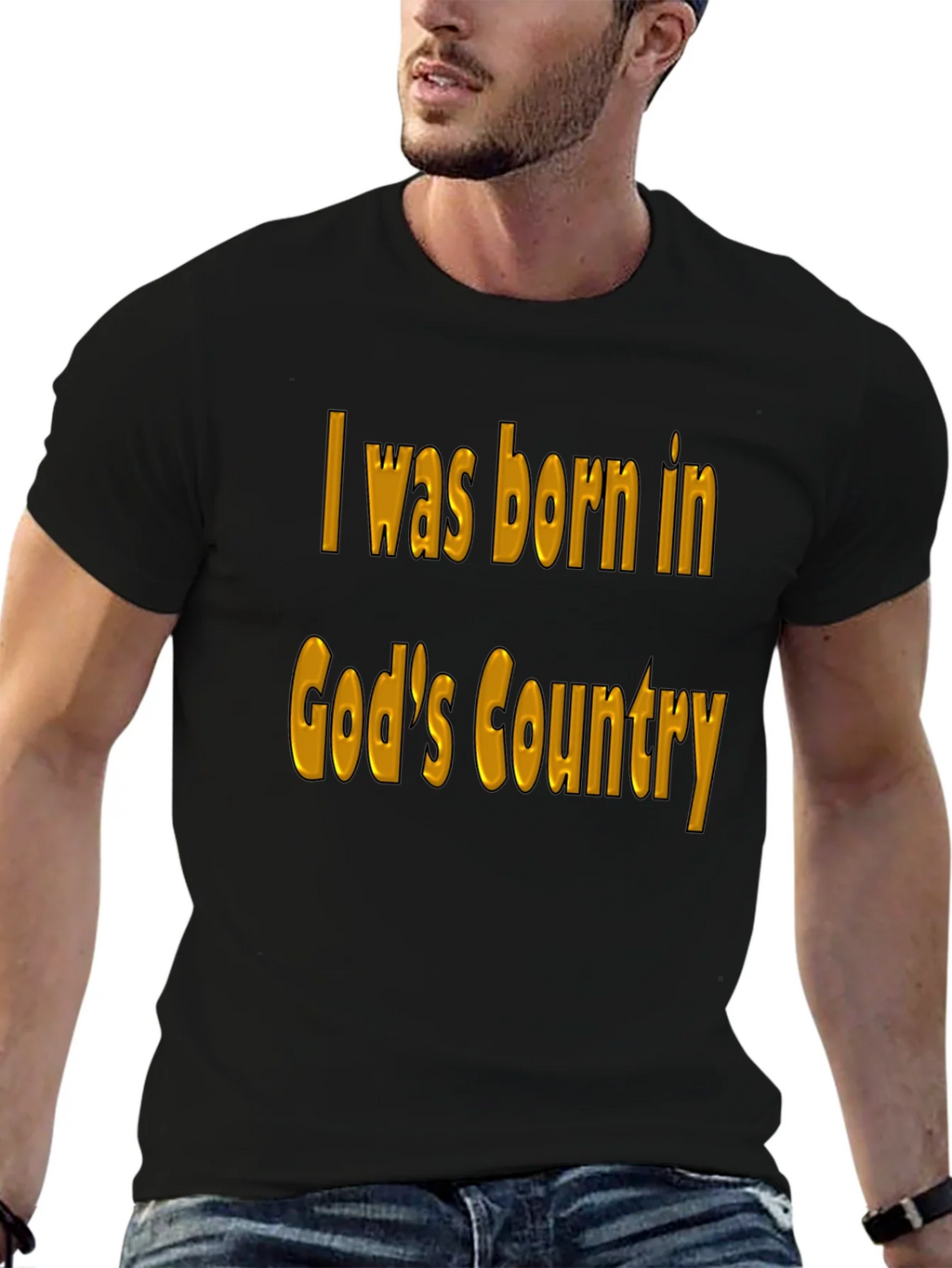 Gods Country Black T-Shirt product image 6