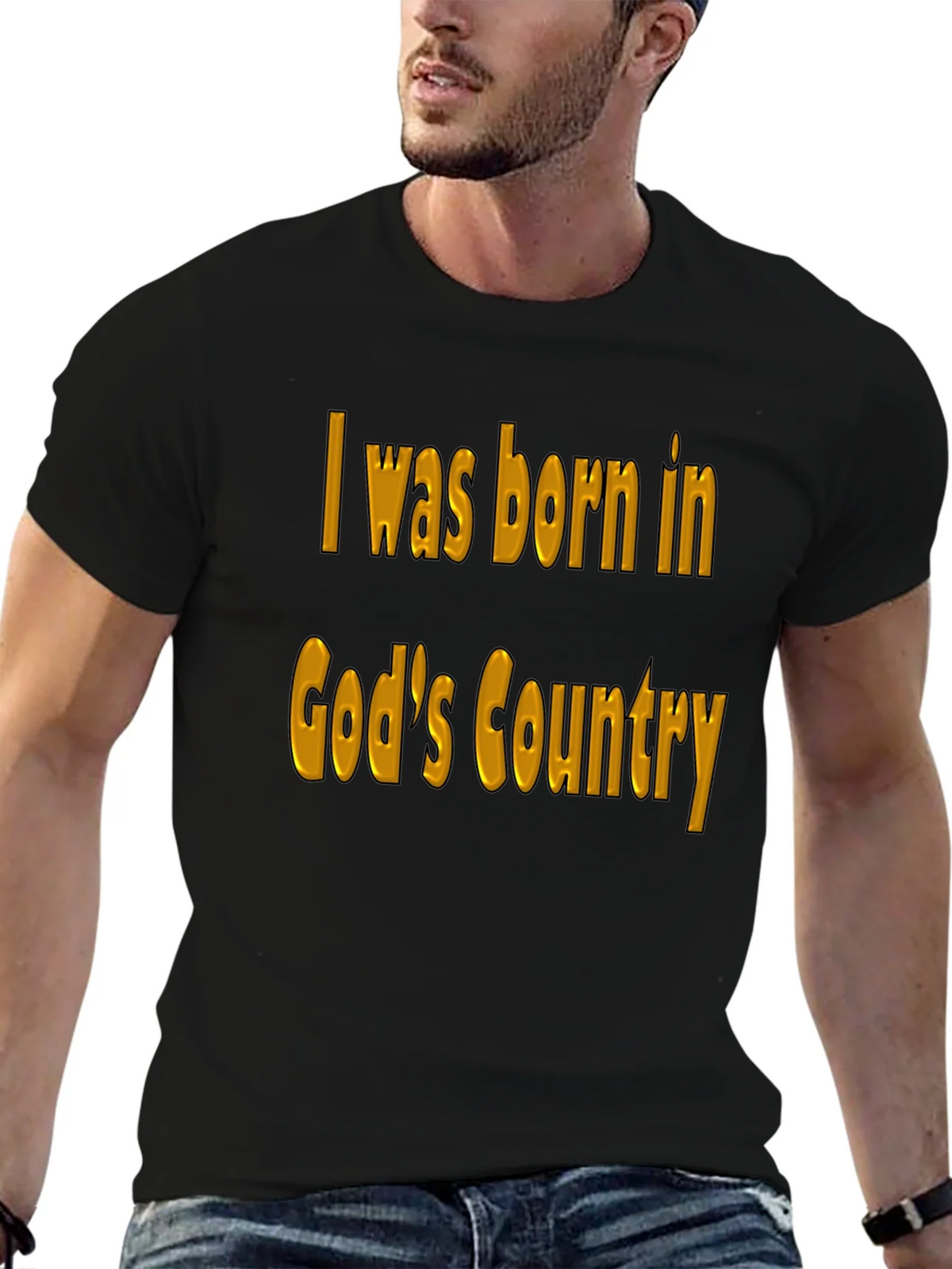 Gods Country Black T-Shirt product image 6