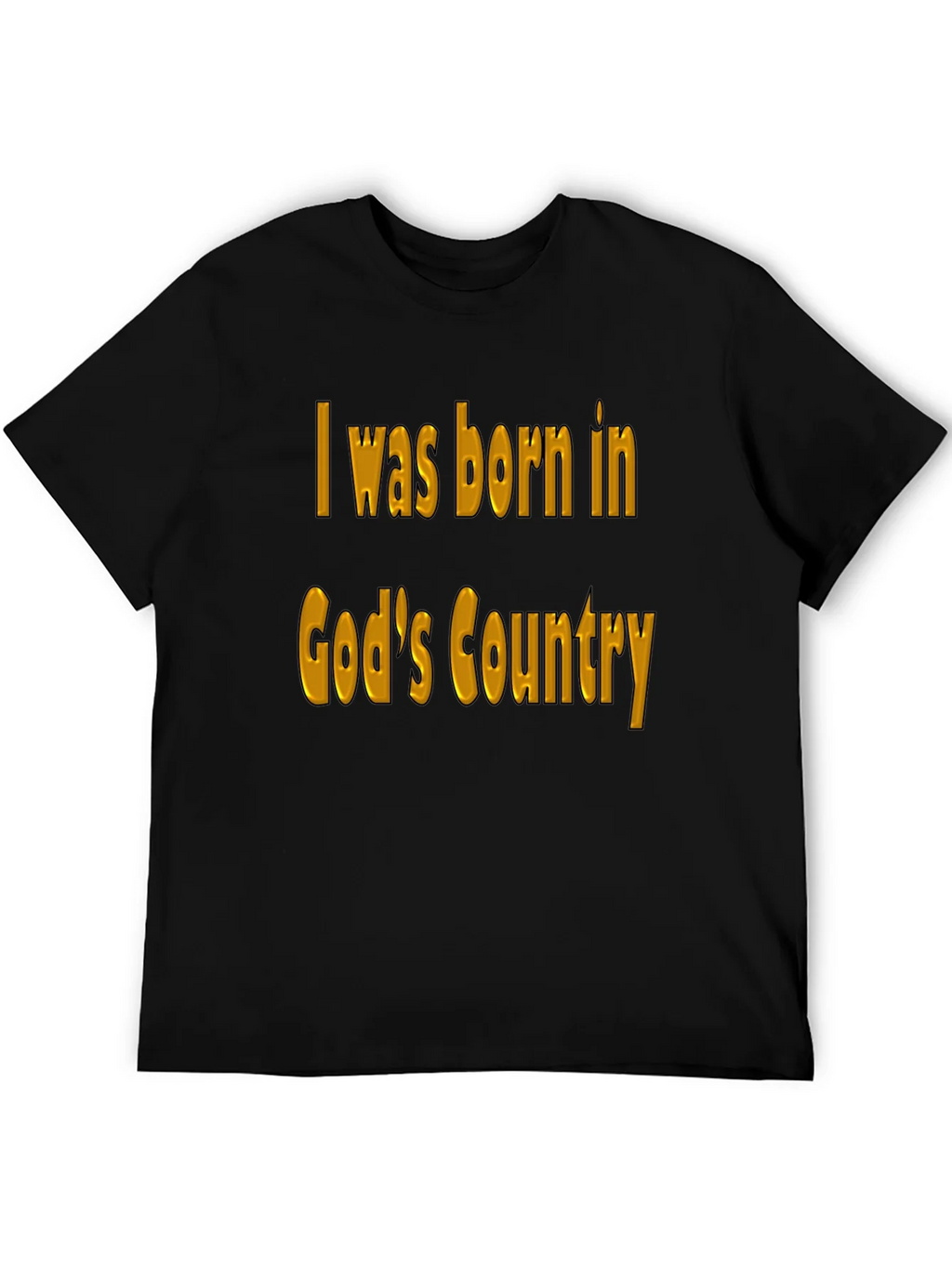 Gods Country Black T-Shirt product image 5