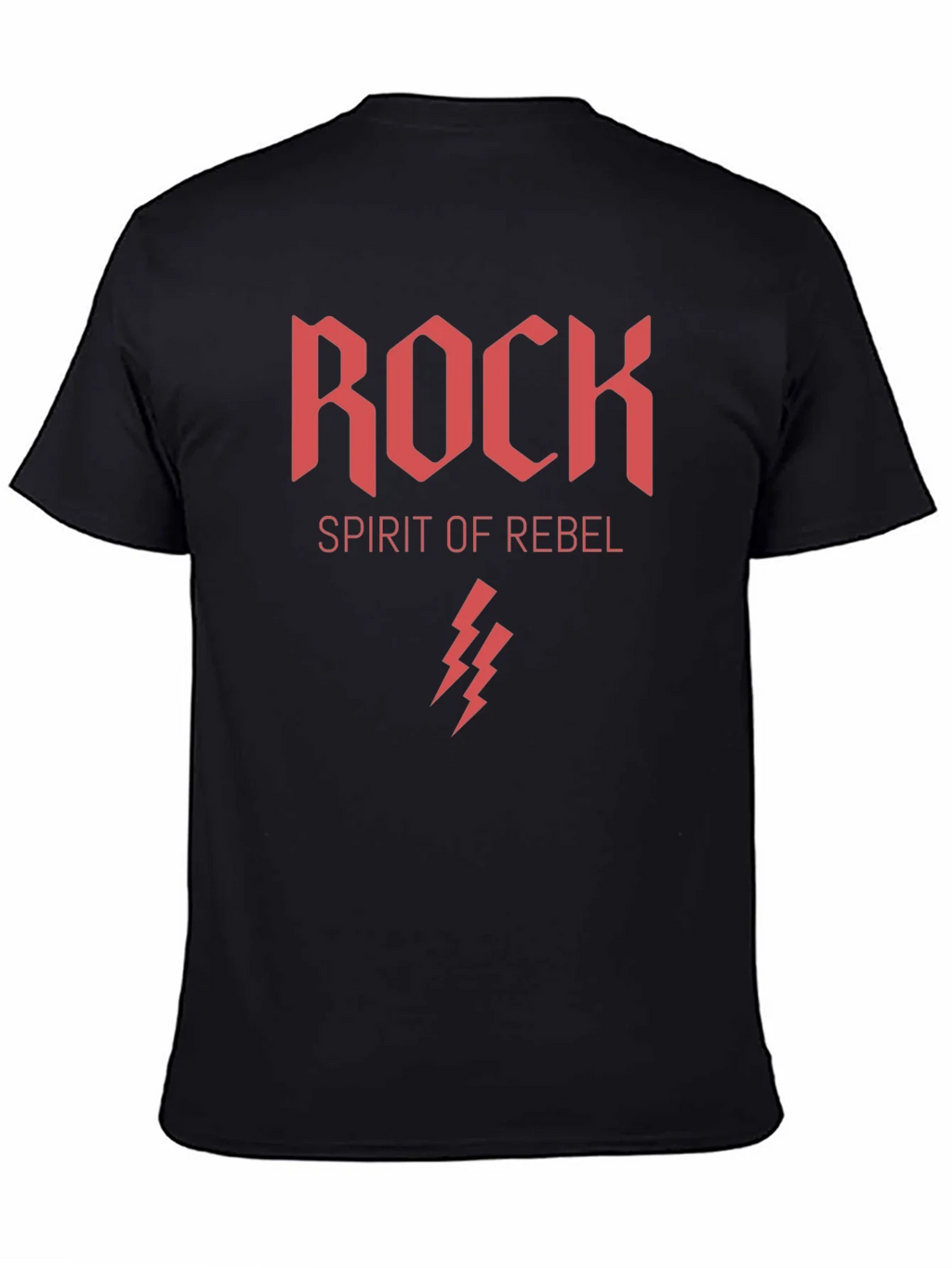 Rock Spirit Rebel Graphic Print Black T-Shirt product image 3
