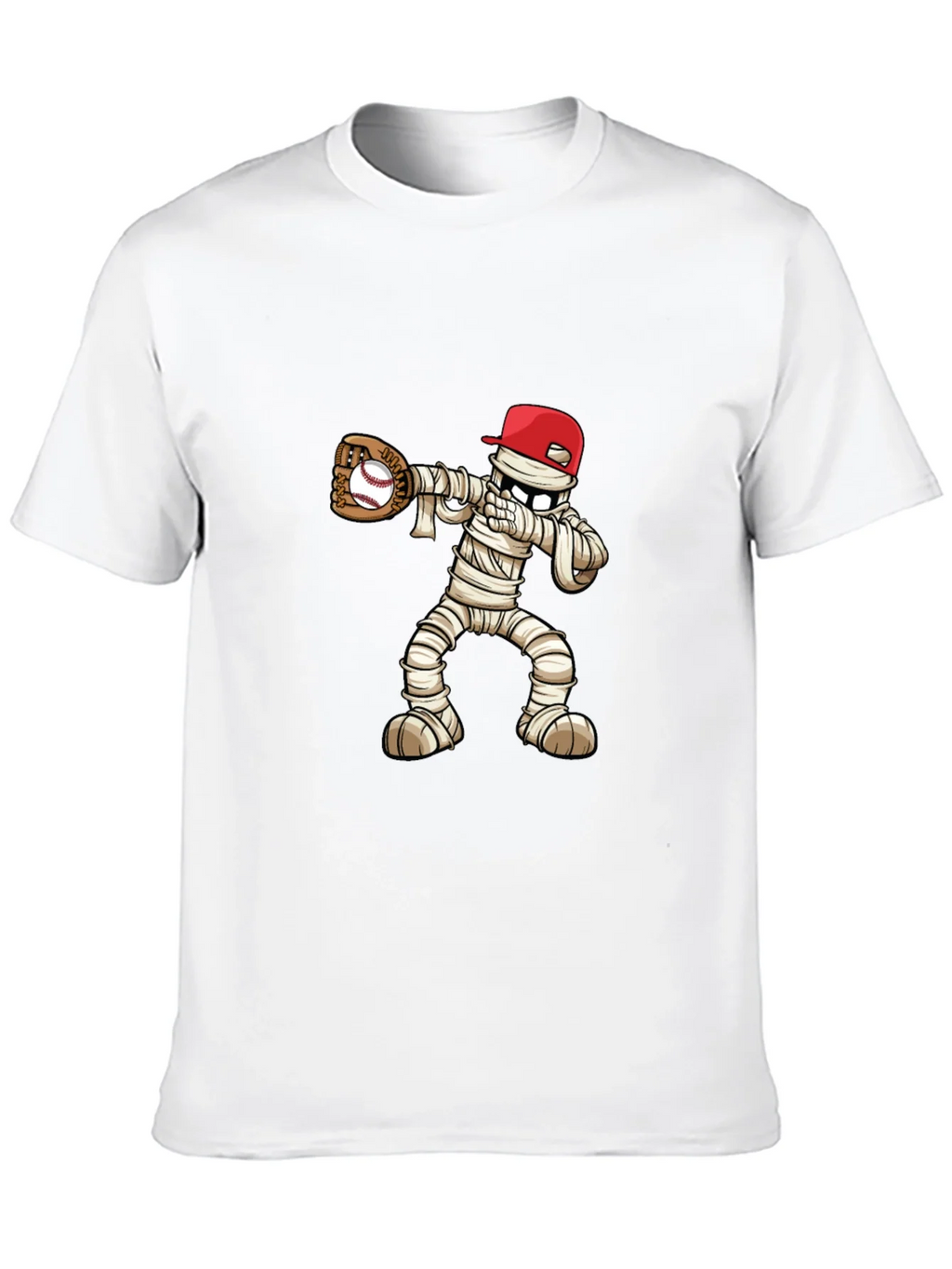 Mummy Baseball T-Shirt: Spooky Season Fun!