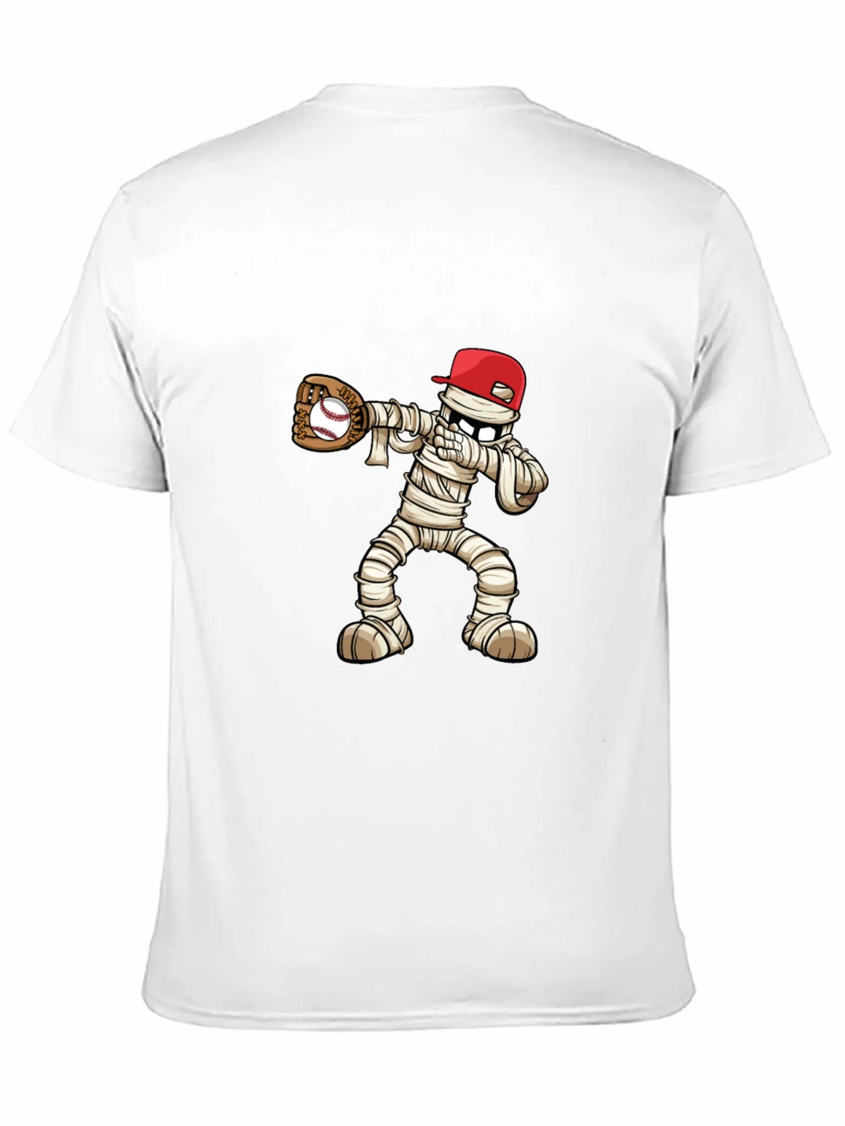 Mummy Baseball T-Shirt: Spooky Season Fun!