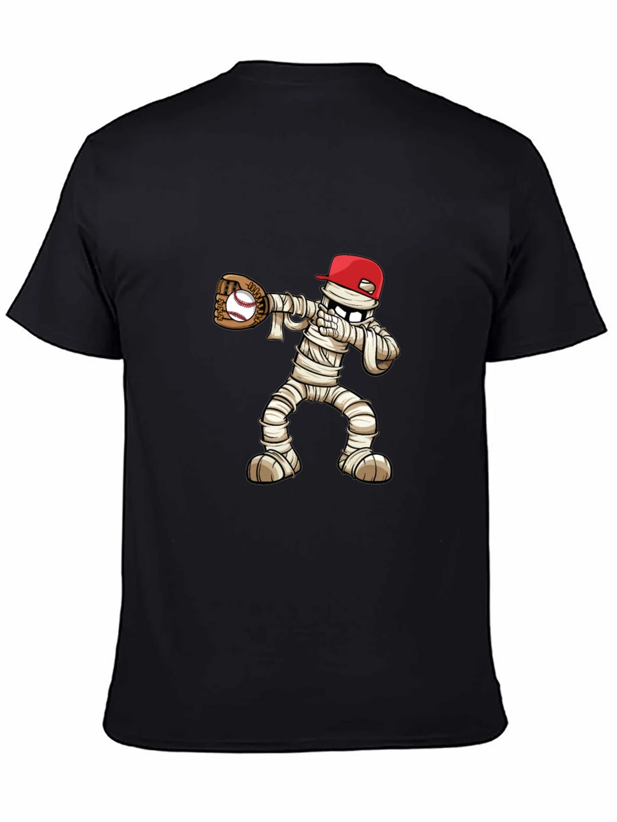 Mummy Baseball T-Shirt: Spooky Season Fun!
