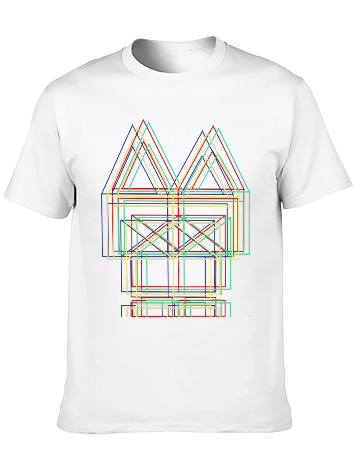 Abstract Geometric Line Art Graphic Tee product image 9