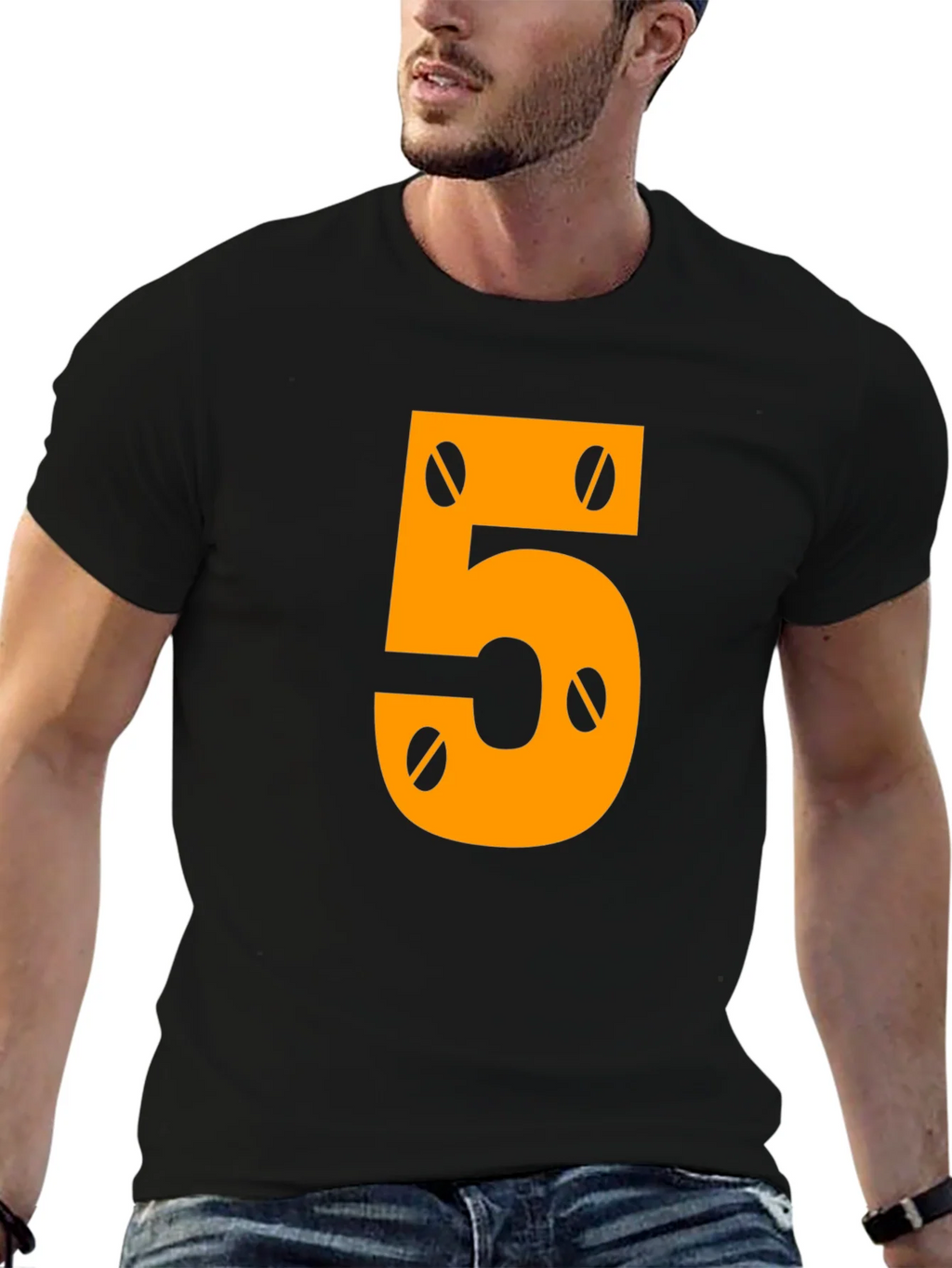 Number 5 Mechanic Style Graphic Tee product image 6