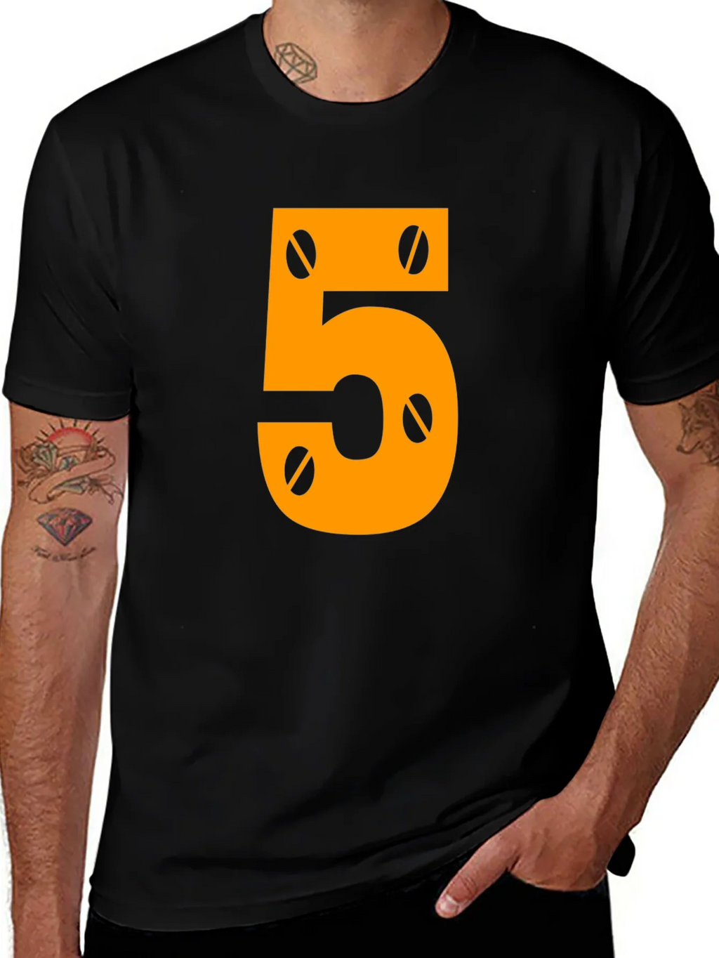 Number 5 Mechanic Style Graphic Tee product image 1