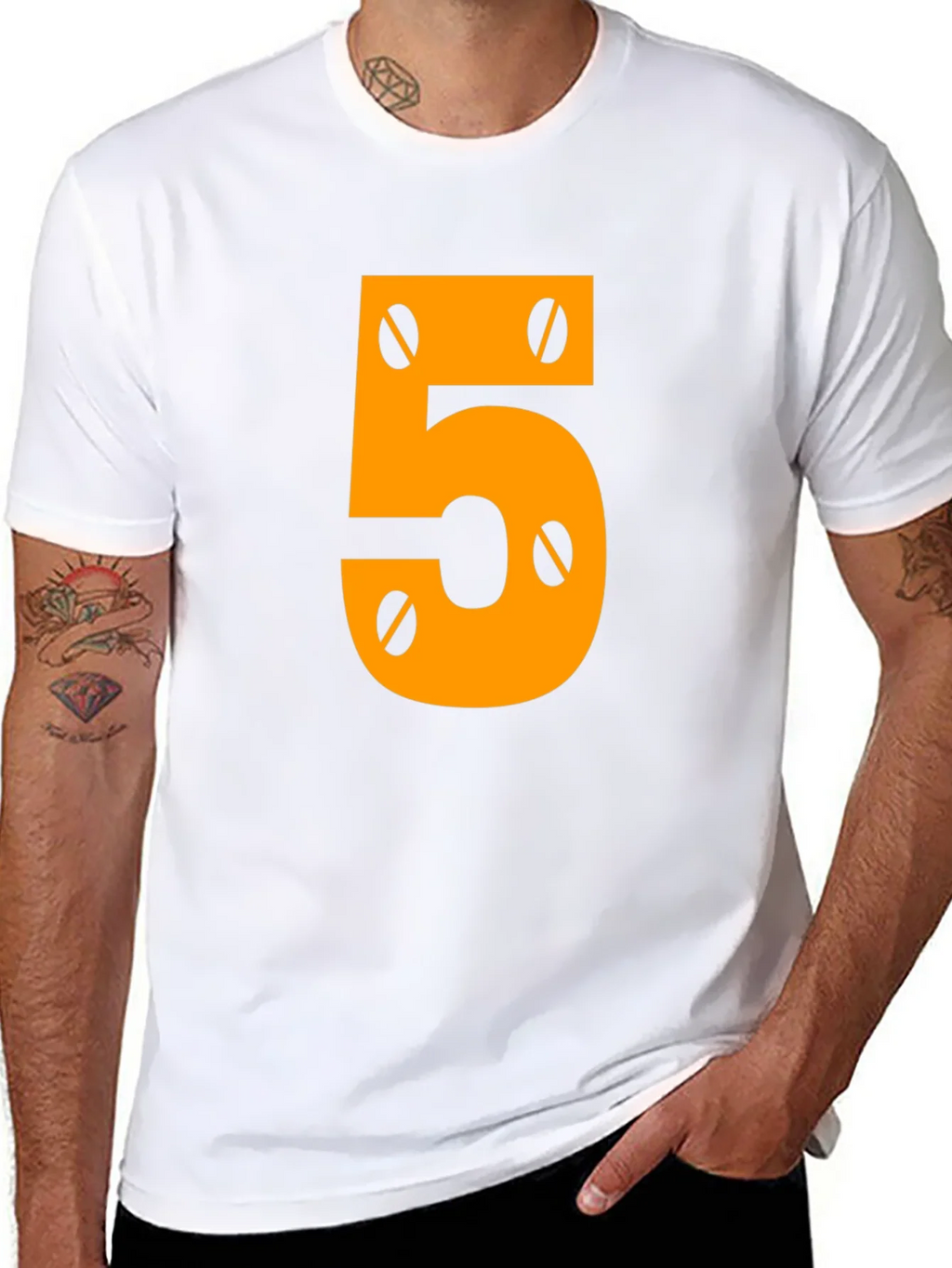 Number 5 Mechanic Style Graphic Tee product image 7
