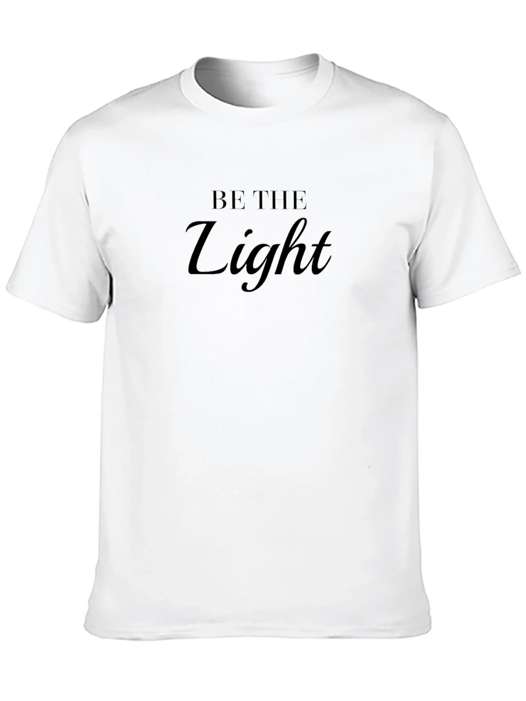 Be The Light Black T-Shirt - Inspirational Mens Tee product image 9