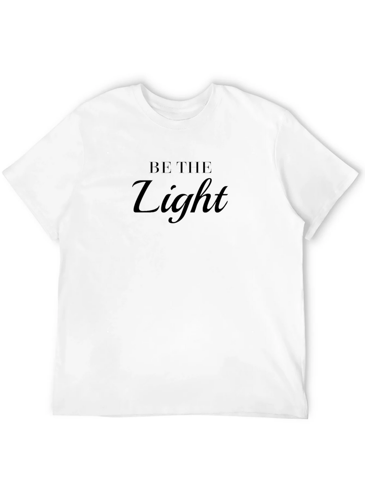 Be The Light Black T-Shirt - Inspirational Mens Tee product image 10
