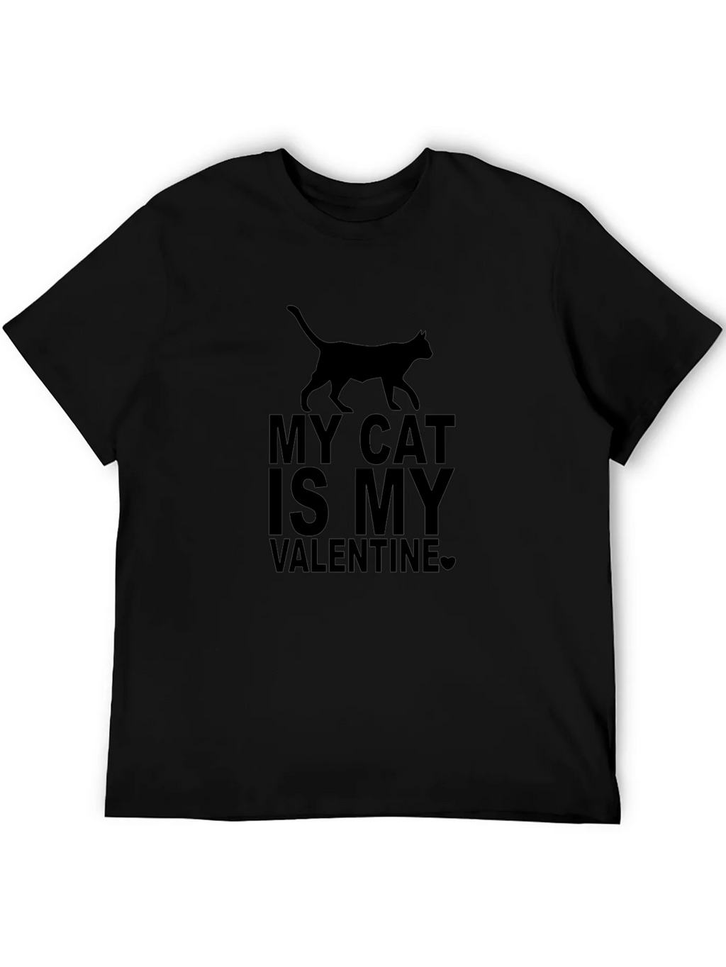 My Cat is My Valentine Graphic Tee product image 5