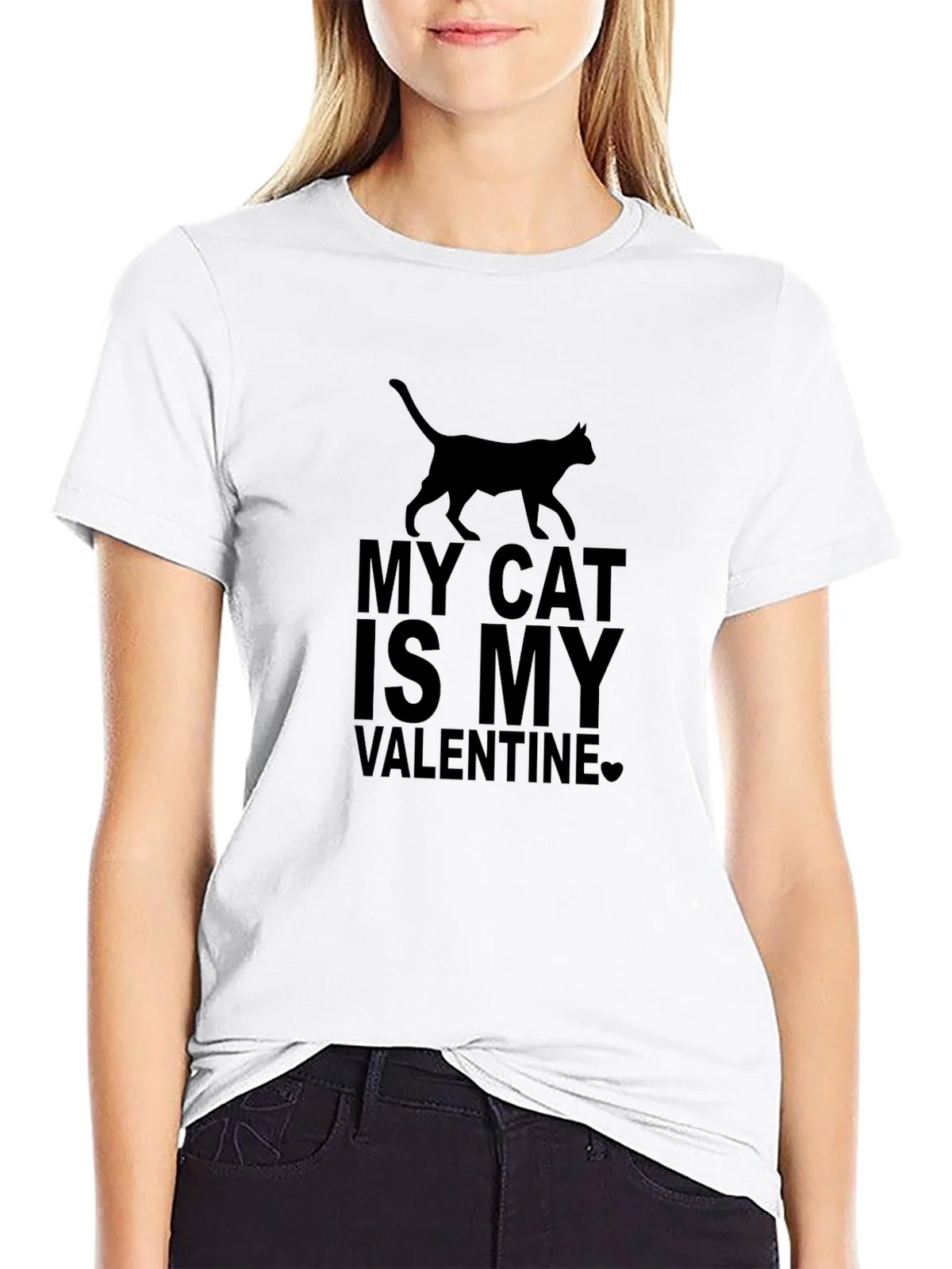My Cat is My Valentine Graphic Tee product image 8
