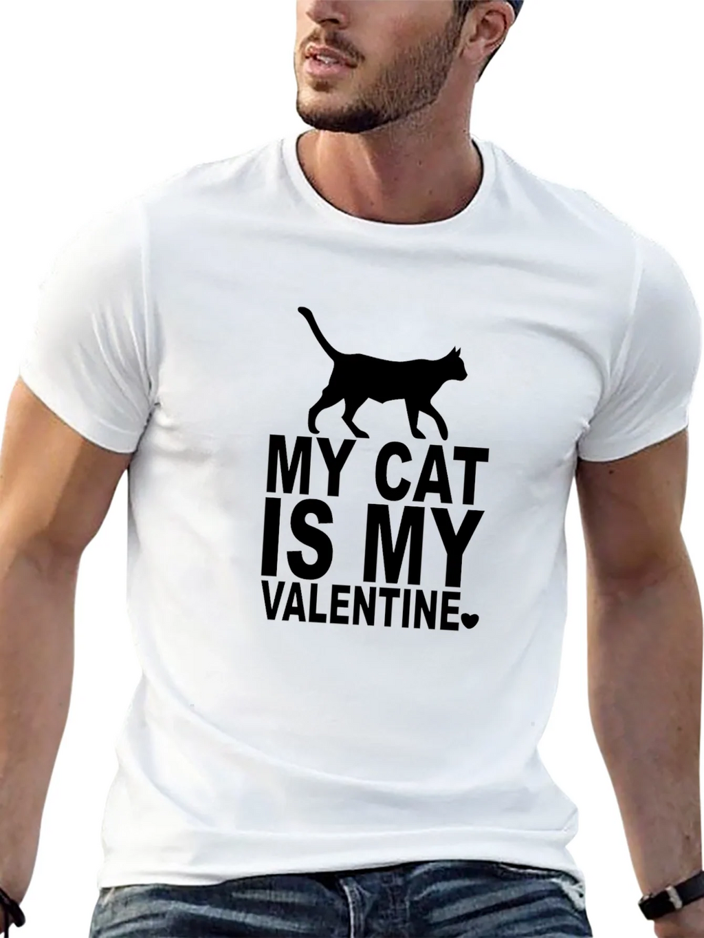 My Cat is My Valentine Graphic Tee product image 12