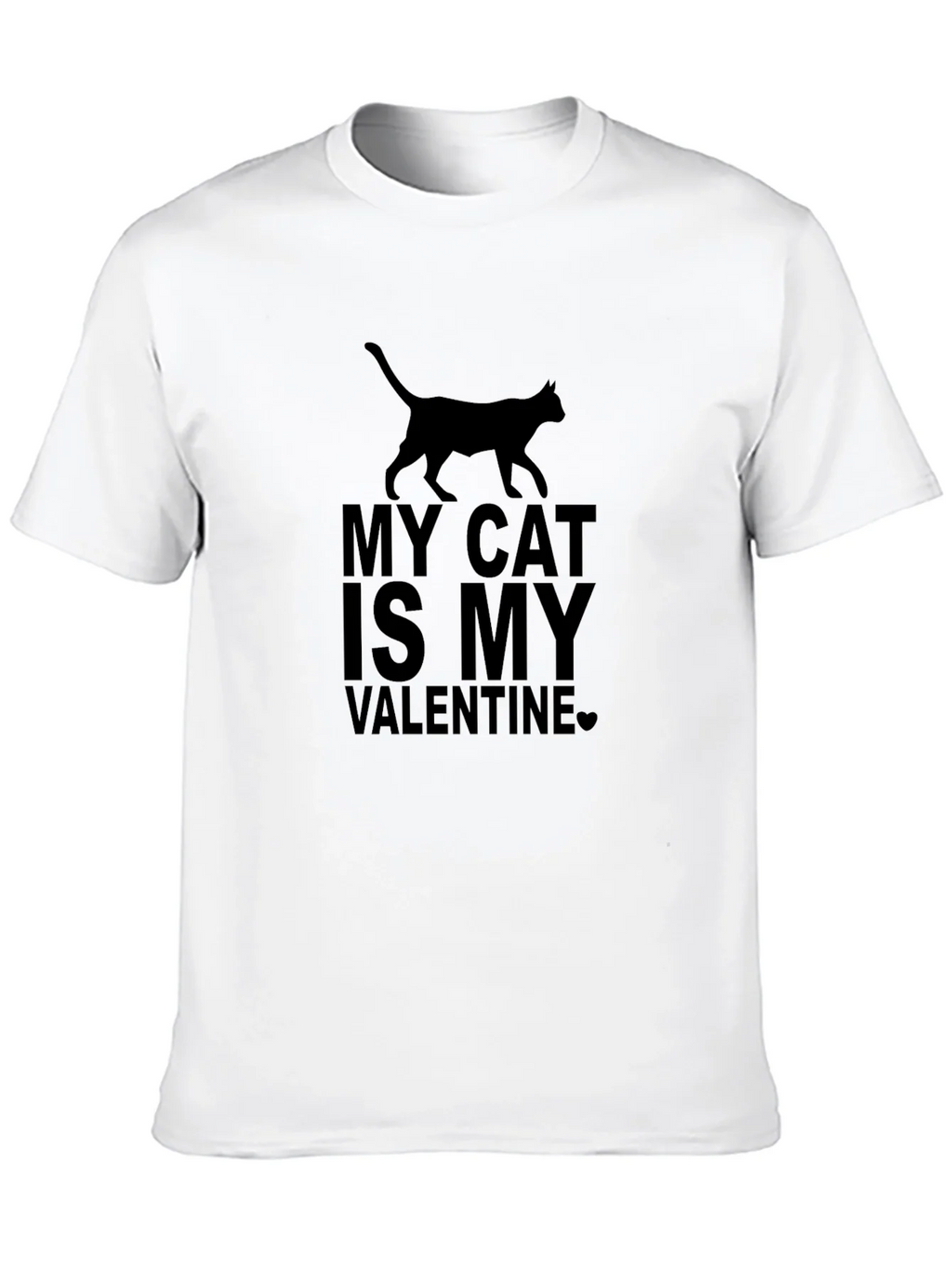 My Cat is My Valentine Graphic Tee product image 9