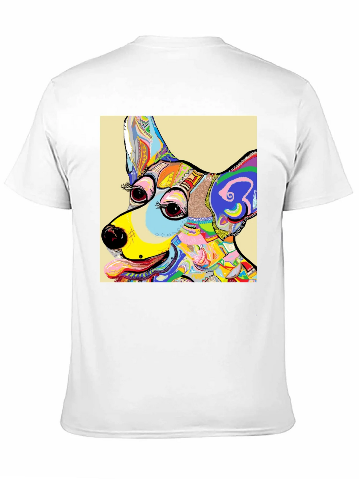 Dog Art Graphic T-Shirt - Colorful Animal Print Tee product image 10