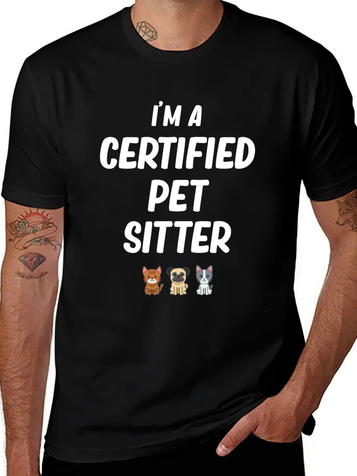 Certified Pet Sitter T-Shirt product image 1