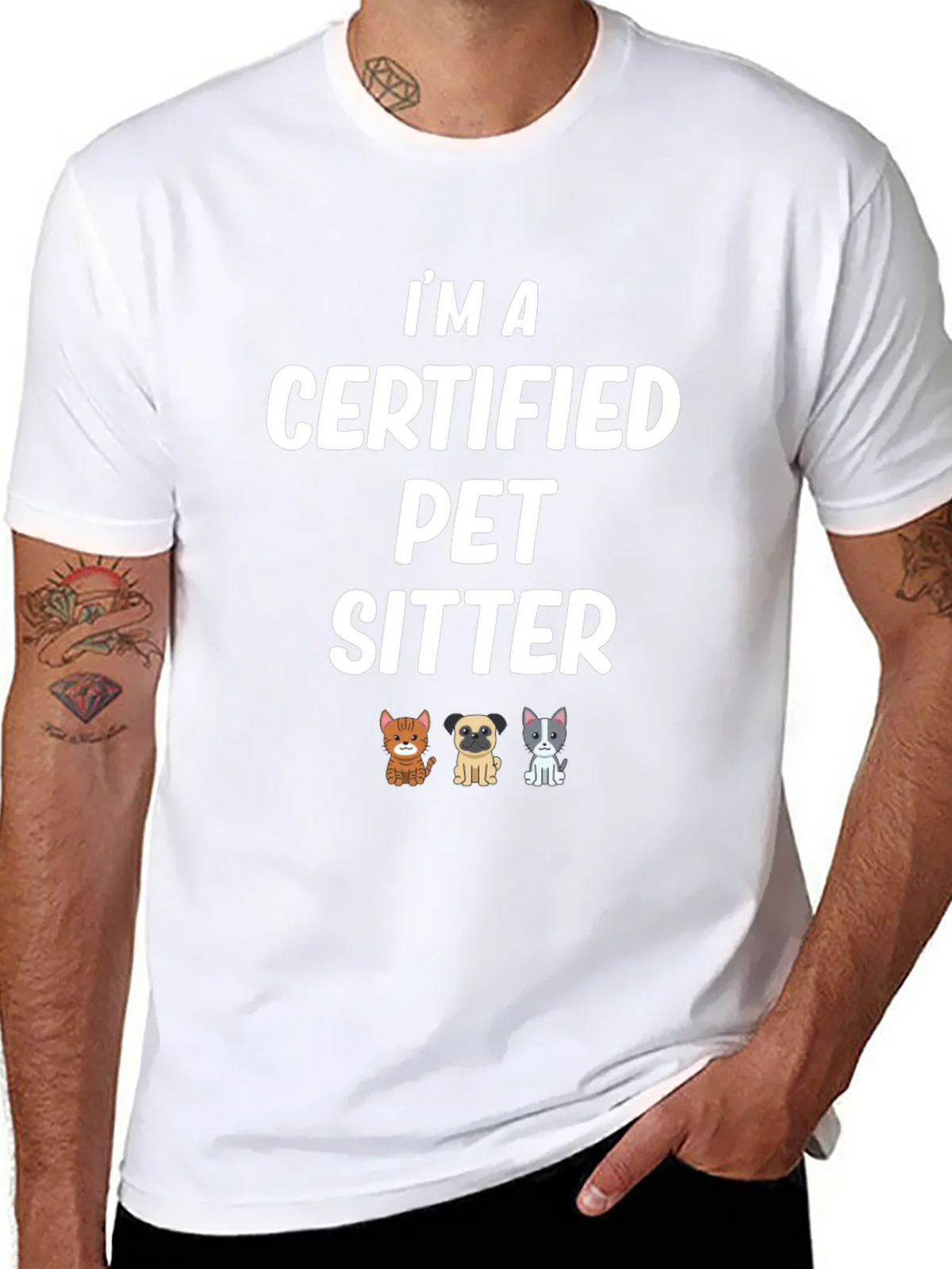 Certified Pet Sitter T-Shirt product image 7