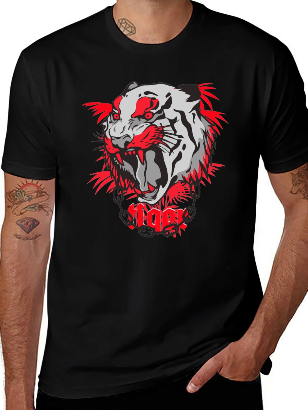 Tiger Graphic Print T-Shirt - Bold & Stylish product image 1