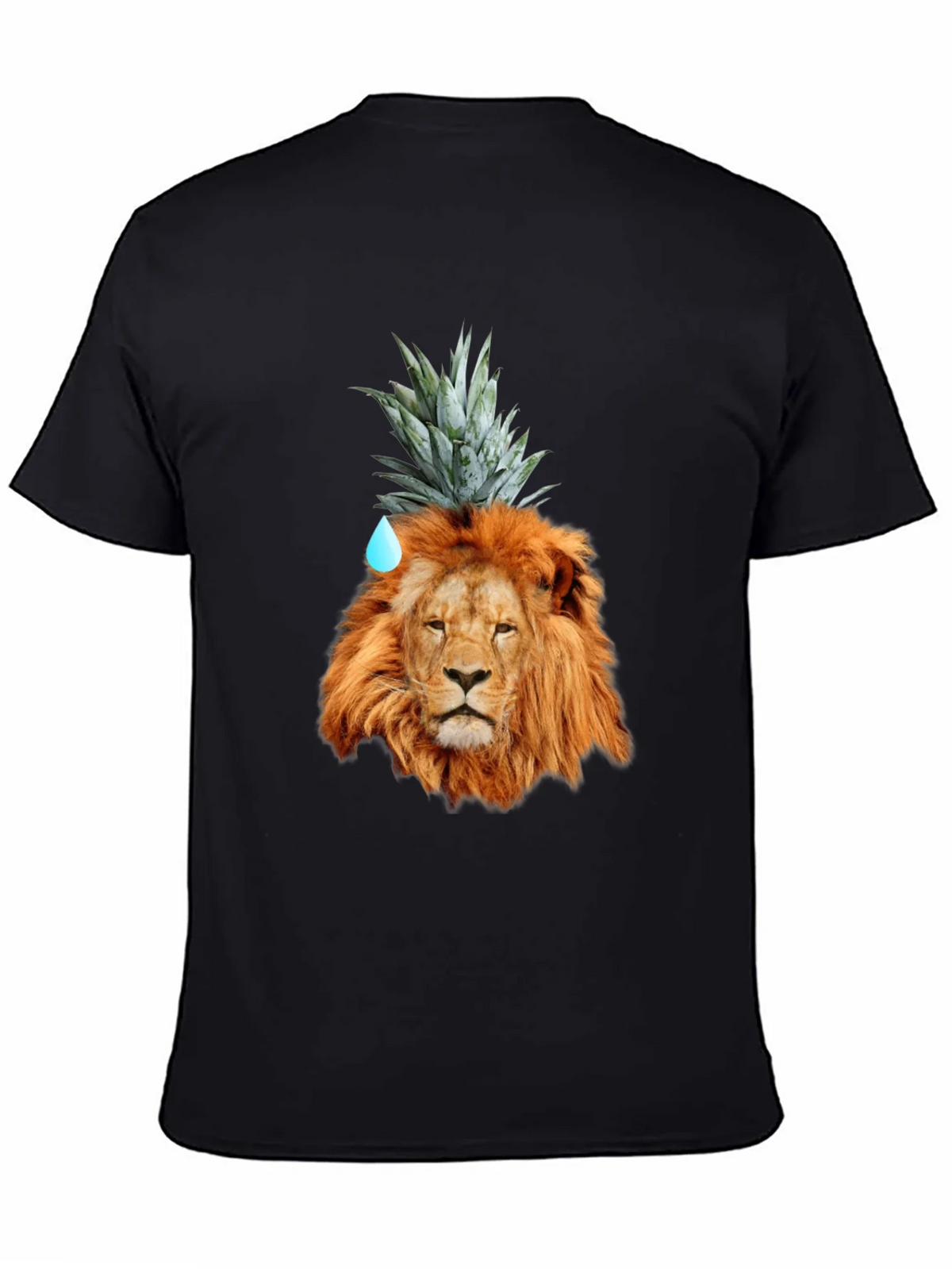 Lion Head with Pineapple Crown Novelty T-Shirt product image 4