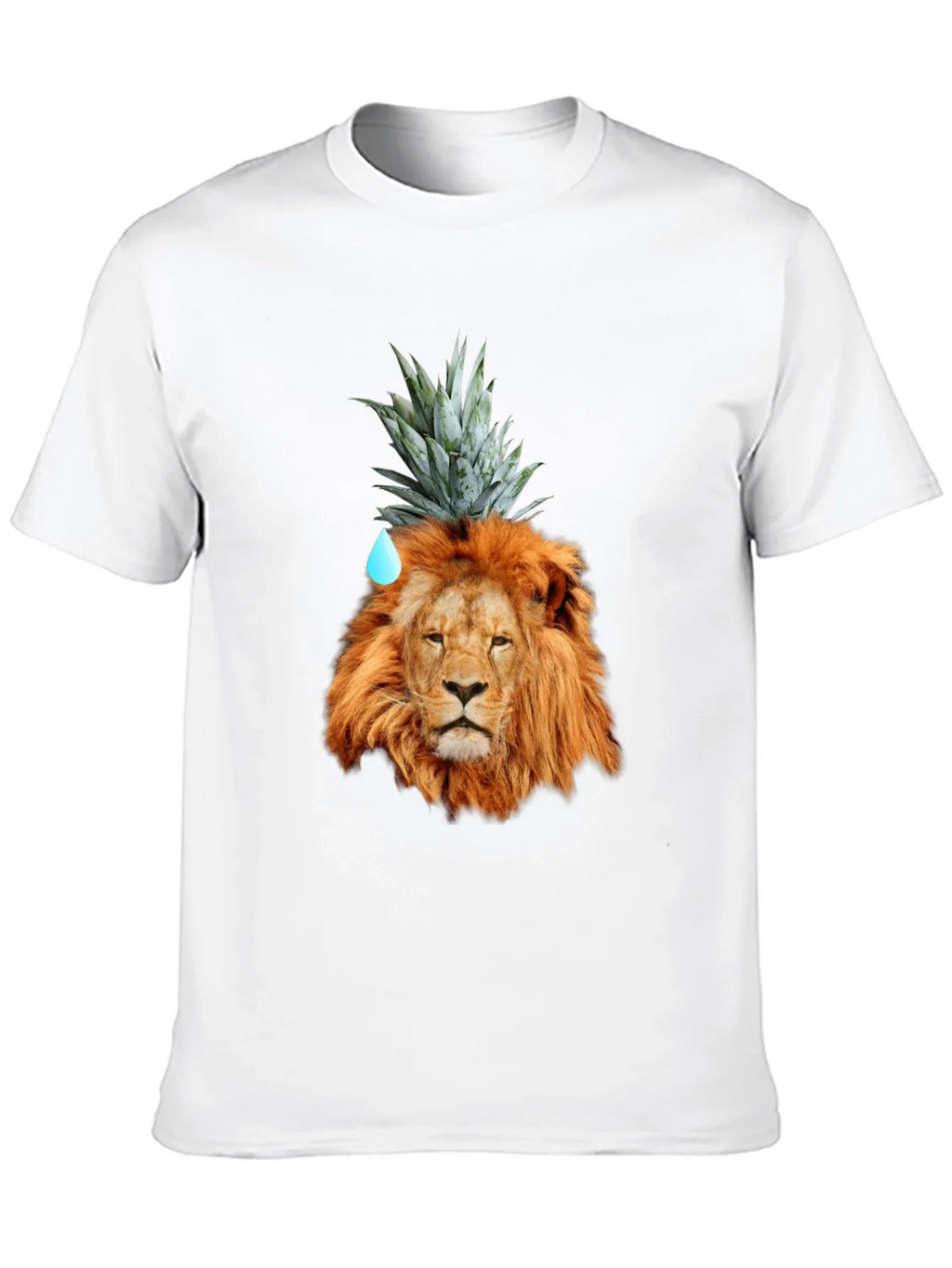Lion Head with Pineapple Crown Novelty T-Shirt product image 9