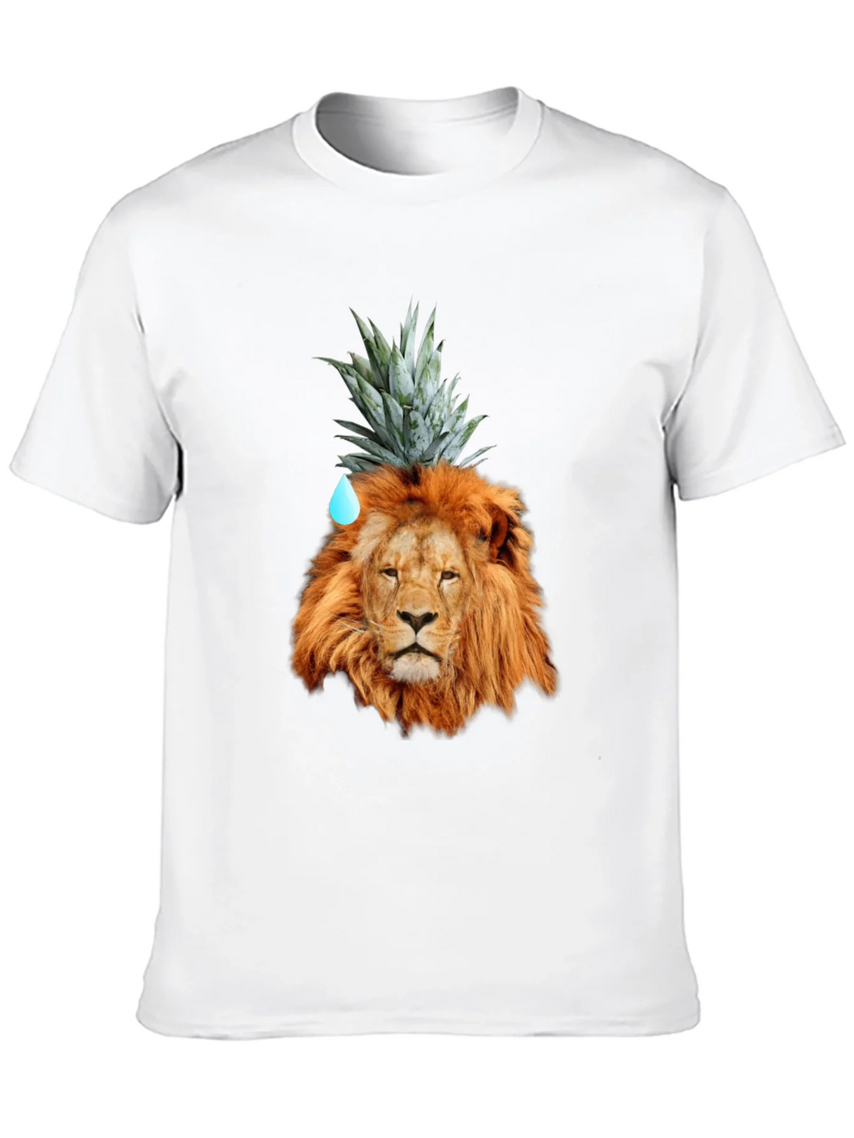 Lion Head with Pineapple Crown Novelty T-Shirt product image 9