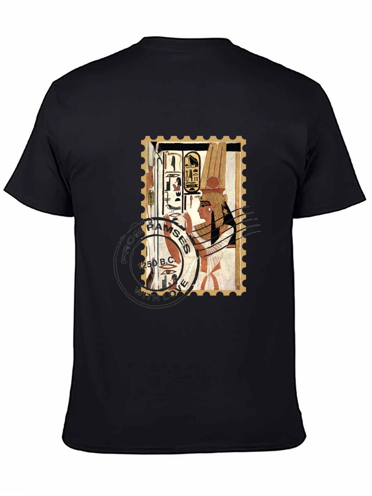 Egyptian Stamp T-Shirt: Ramses 250 B.C. Design product image 4