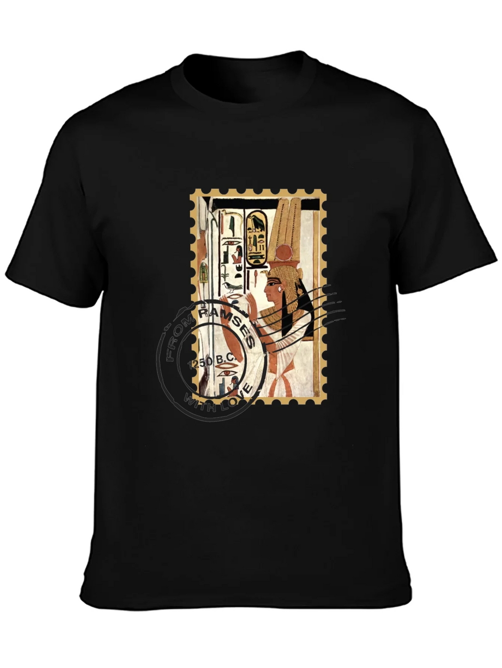 Egyptian Stamp T-Shirt: Ramses 250 B.C. Design product image 3