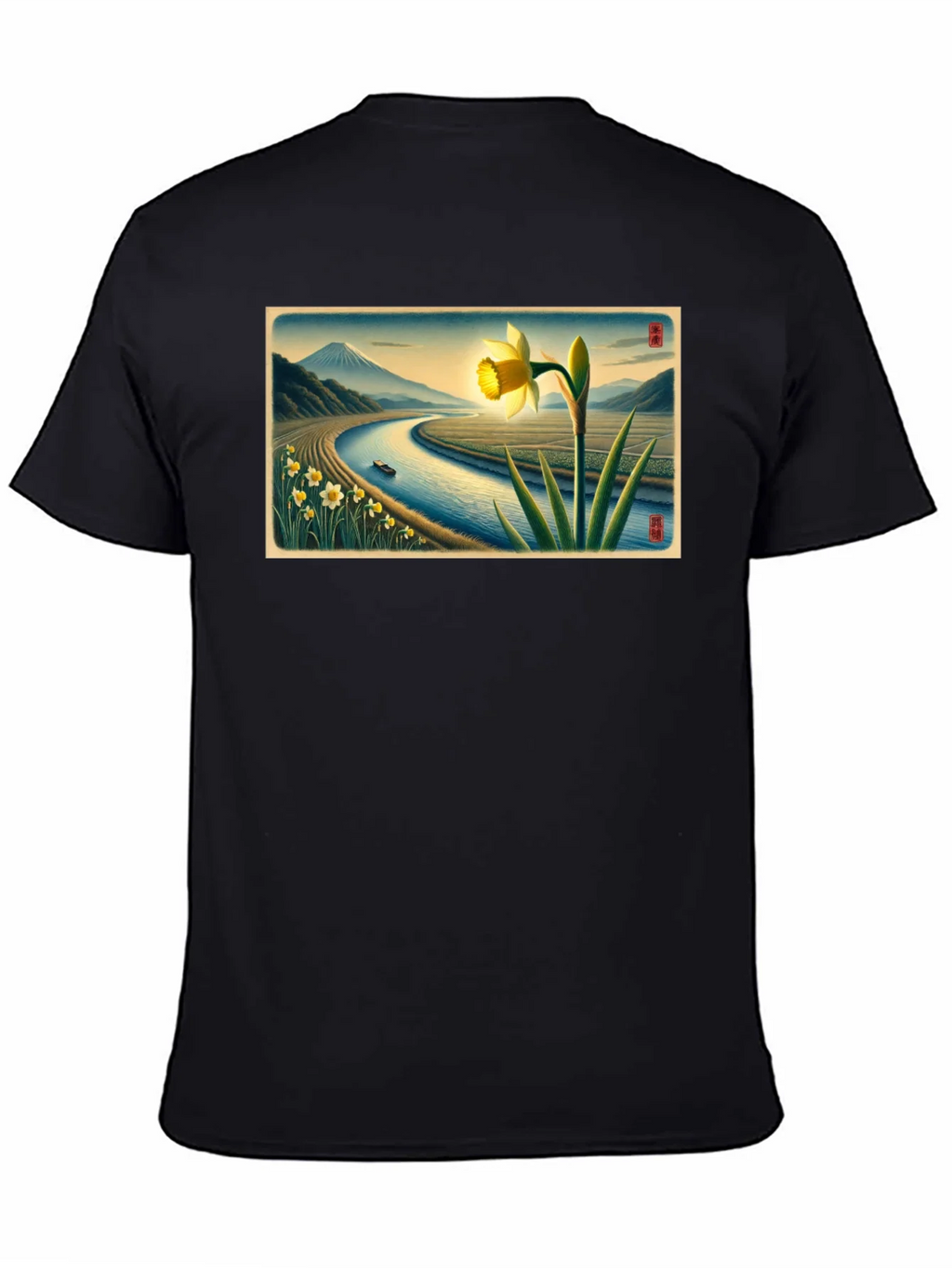 Daffodil River View Graphic Tee product image 4