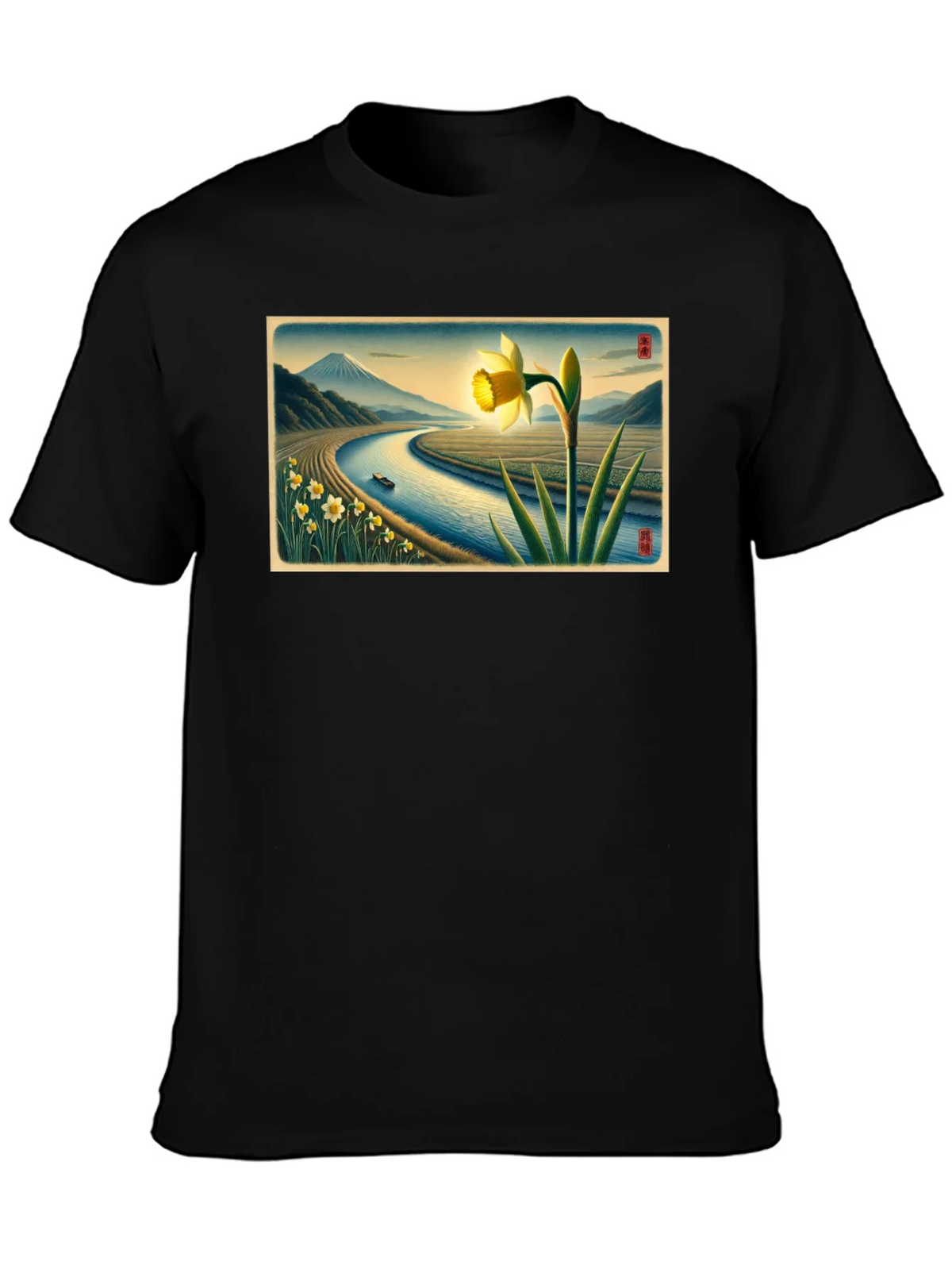 Daffodil River View Graphic Tee product image 3