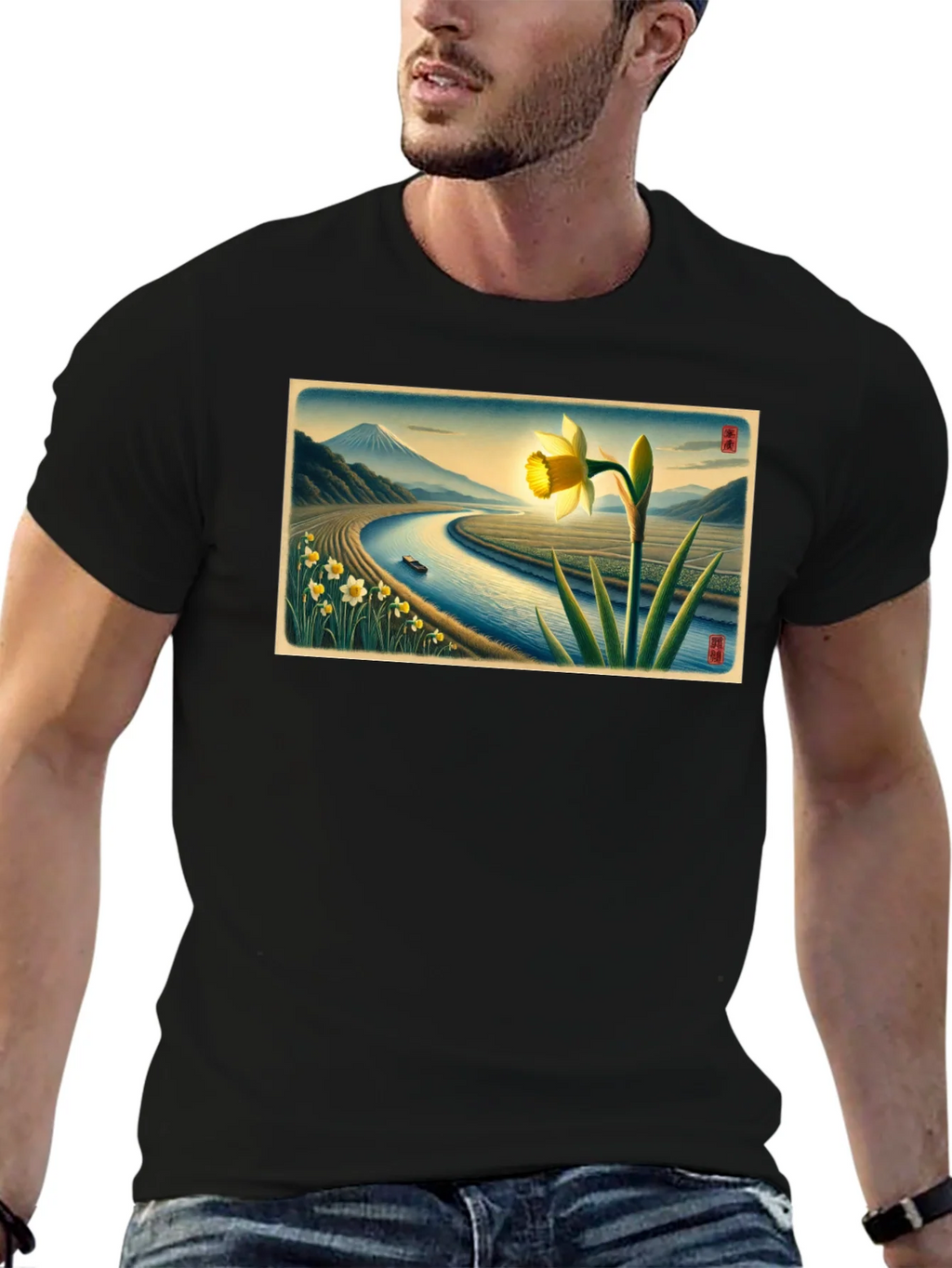 Daffodil River View Graphic Tee product image 6