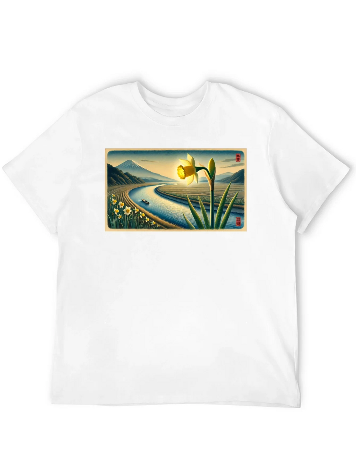 Daffodil River View Graphic Tee product image 11